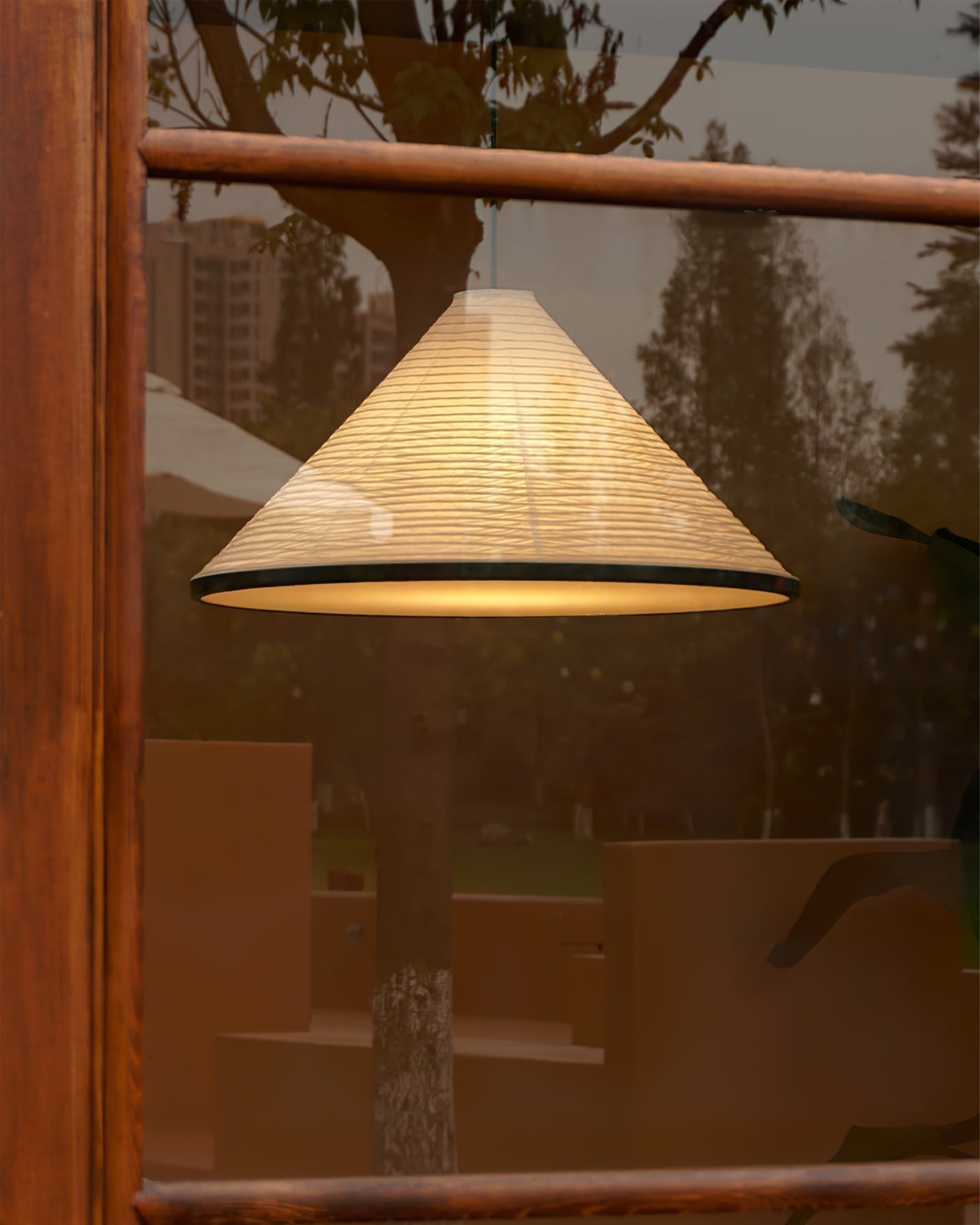Washi Paper Pyramid Pendant Lamp - Letslighting