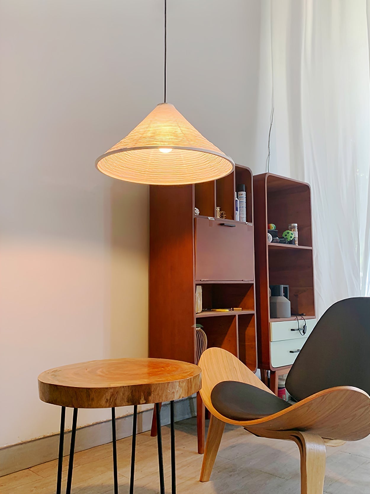 Washi Paper Pyramid Pendant Lamp - Letslighting