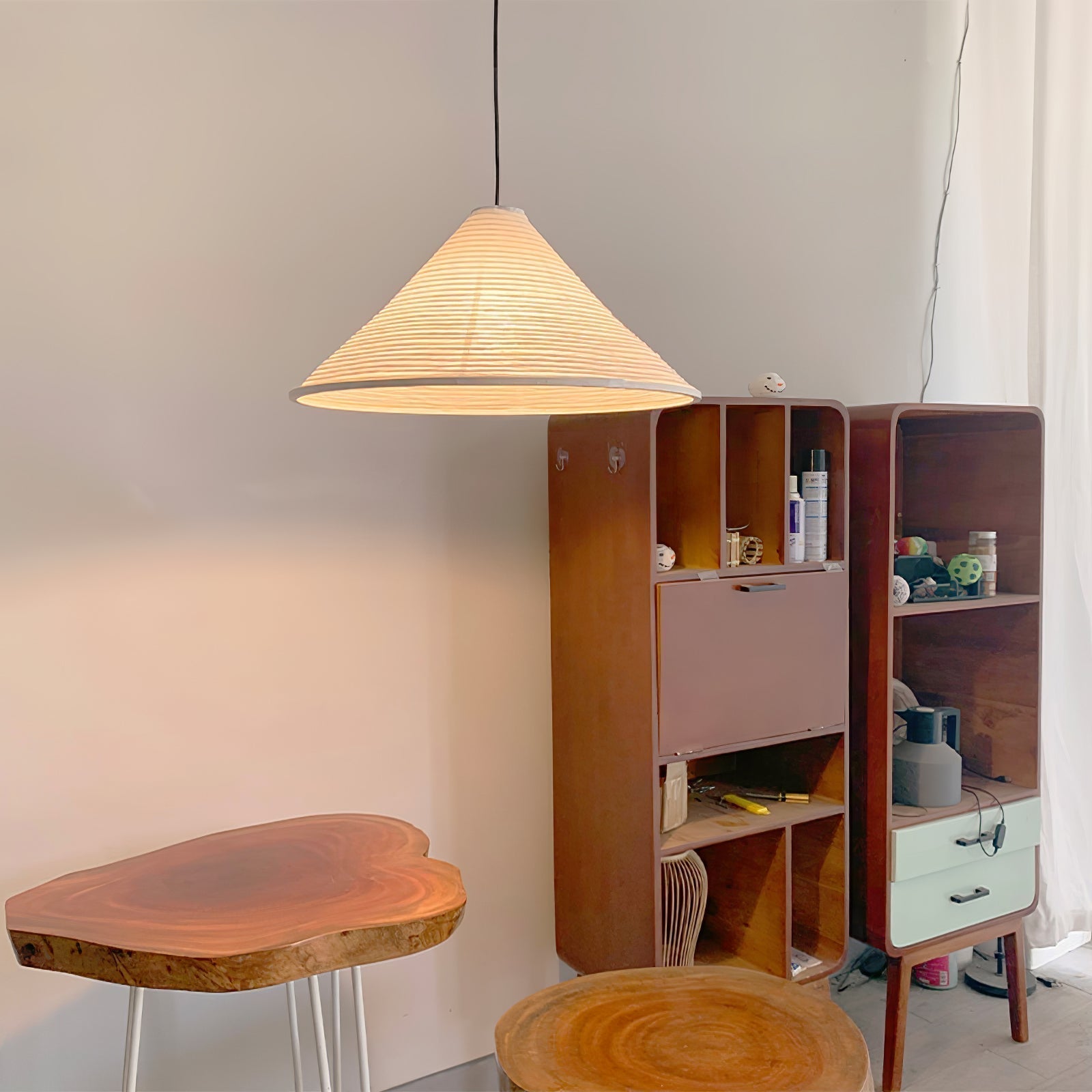 Washi Paper Pyramid Pendant Lamp - Letslighting