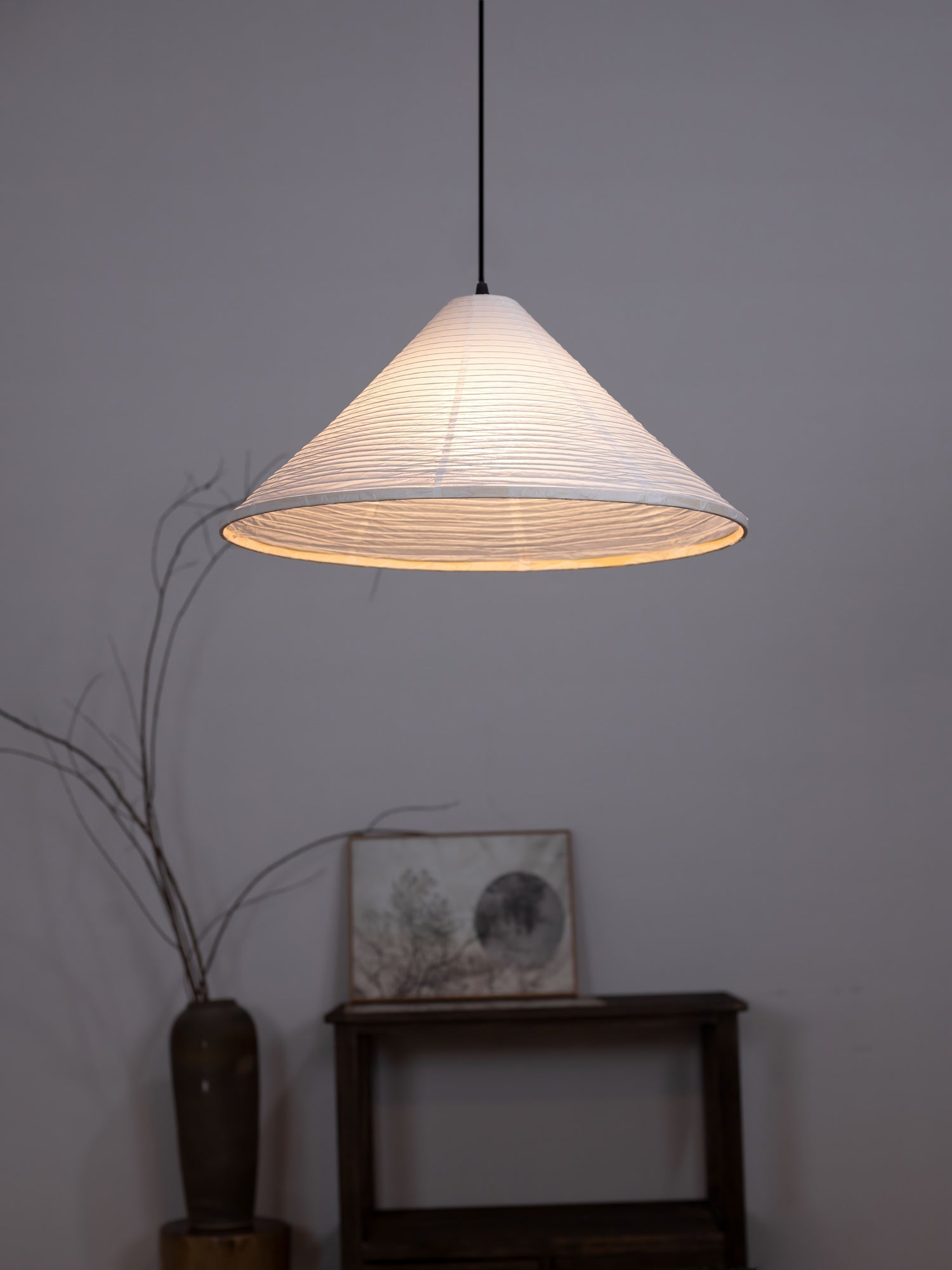 Washi Paper Pyramid Pendant Lamp - Letslighting