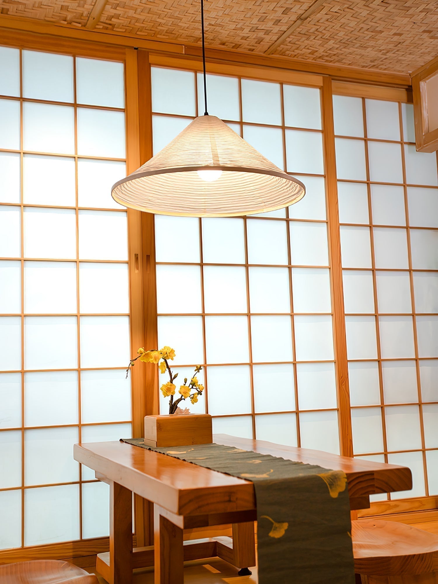 Washi Paper Pyramid Pendant Lamp - Letslighting