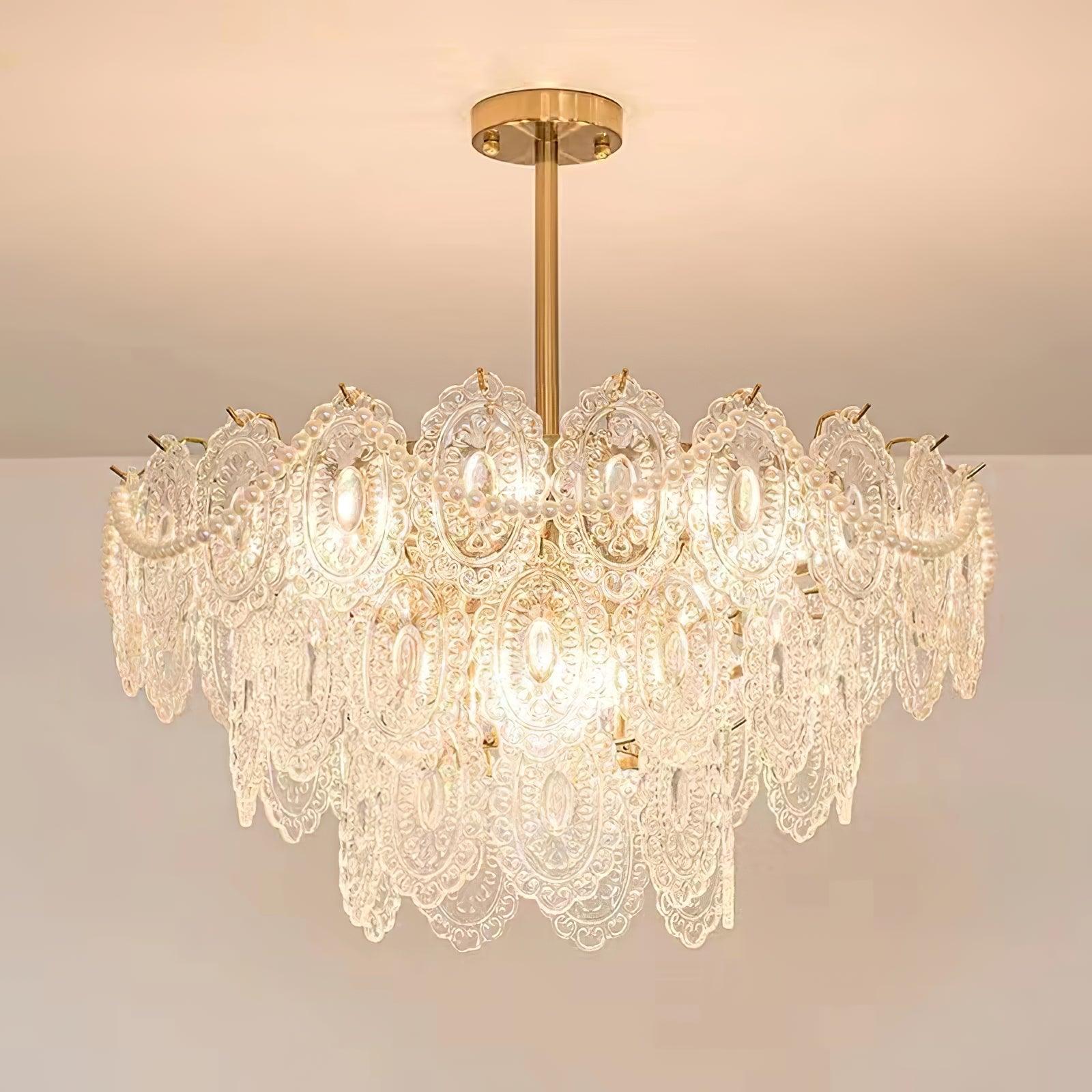 Wave Pearl Chandelier - Letslighting