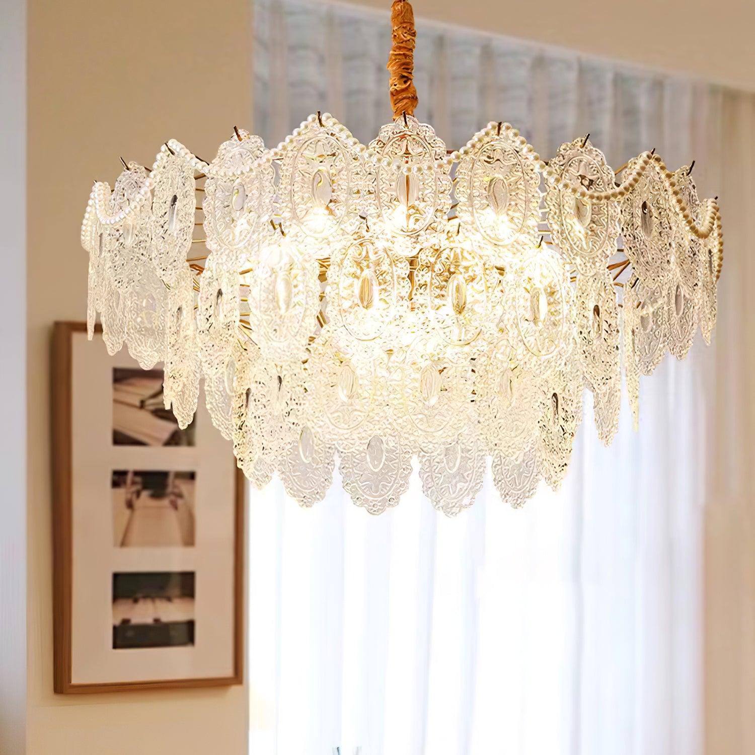 Wave Pearl Chandelier - Letslighting