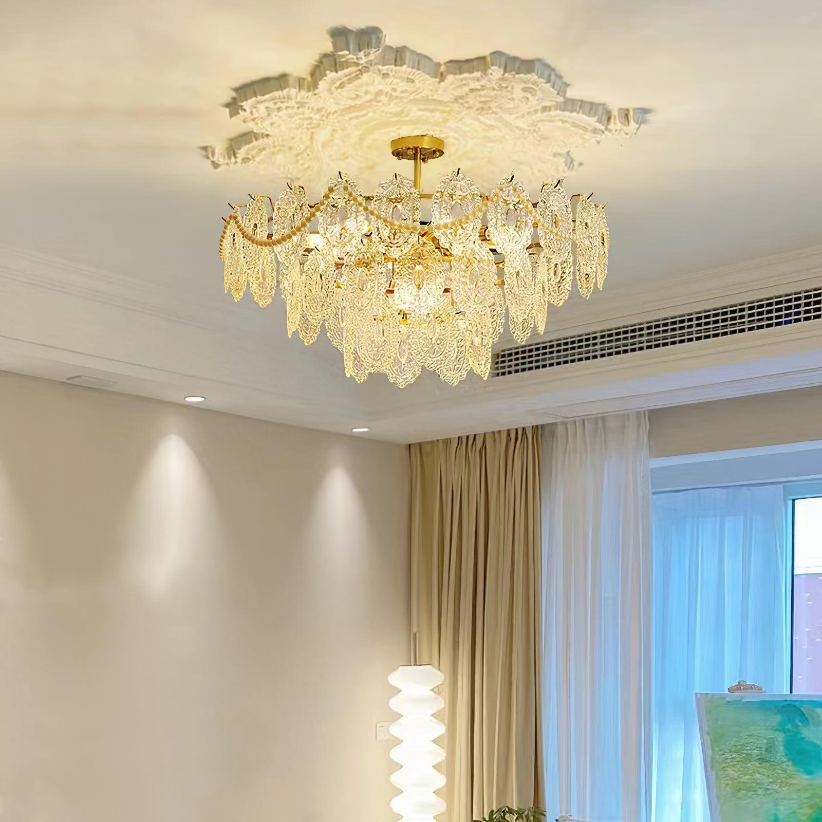 Wave Pearl Chandelier - Letslighting