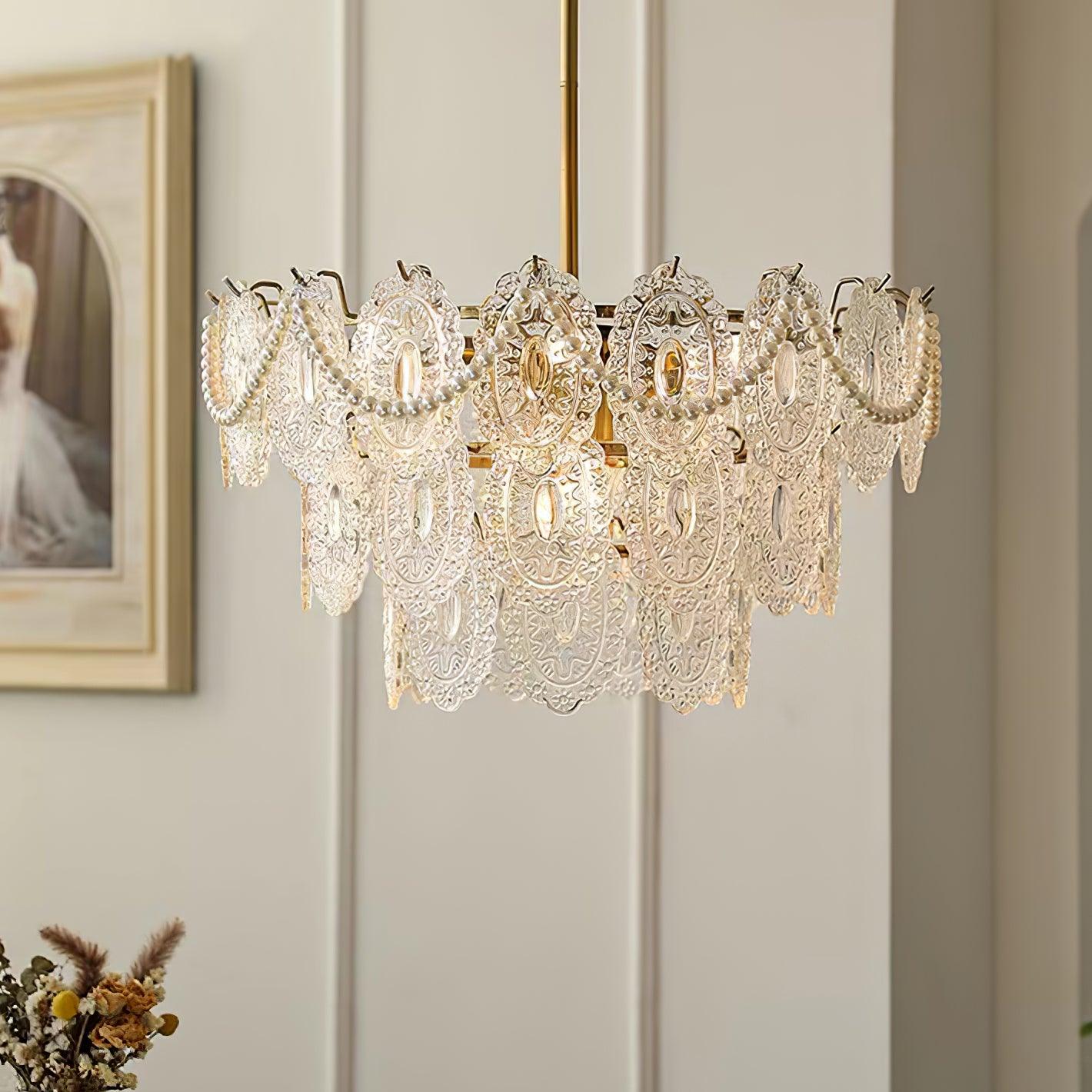 Wave Pearl Chandelier - Letslighting