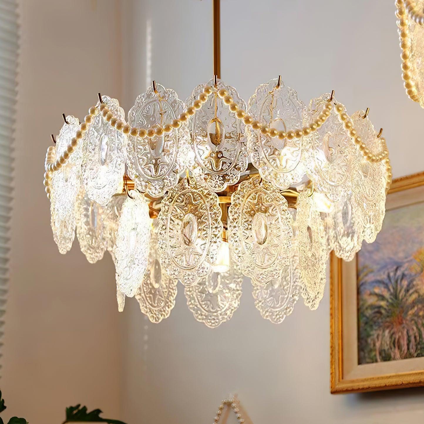 Wave Pearl Chandelier - Letslighting