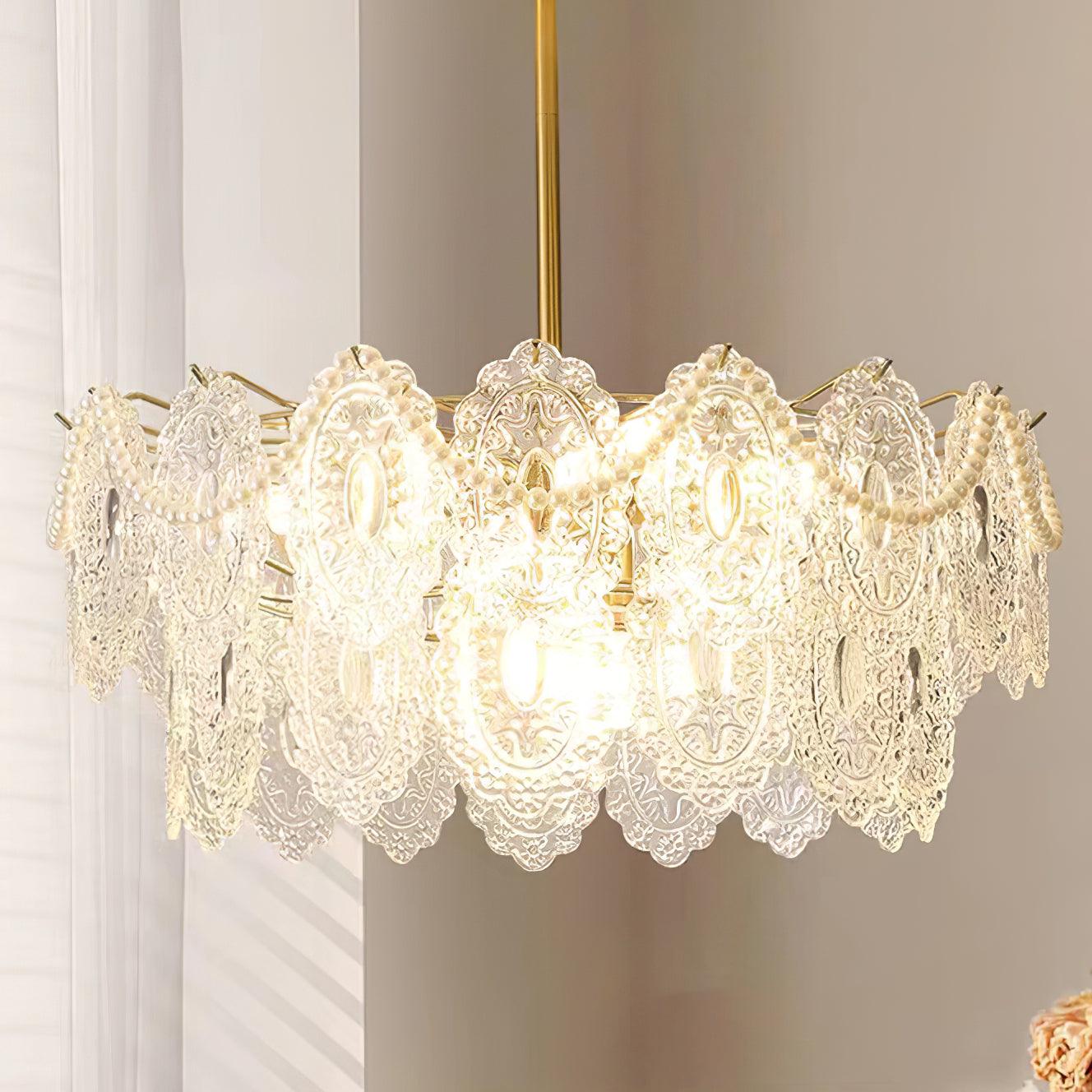 Wave Pearl Chandelier - Letslighting