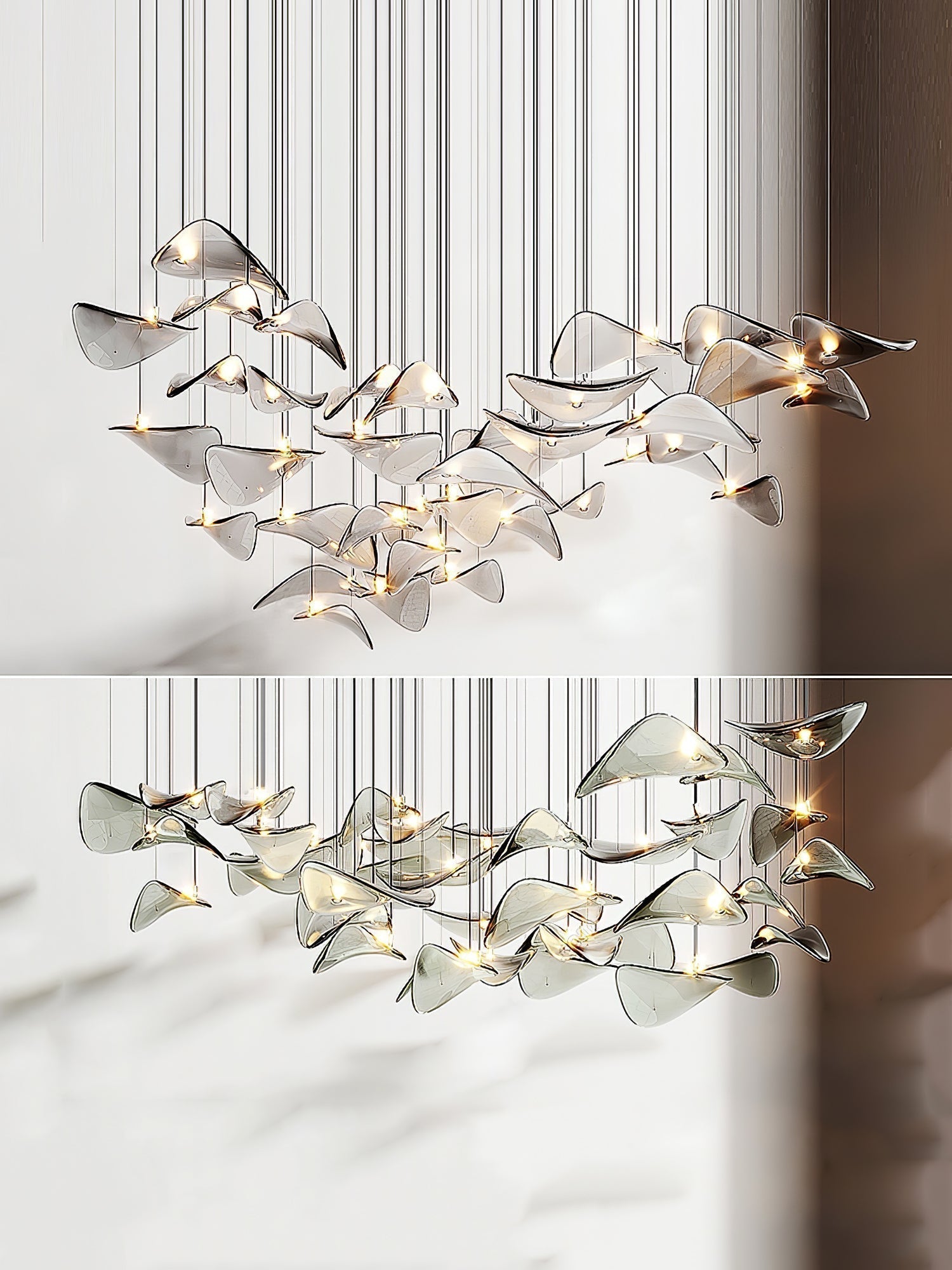 Eurrinia Butterfly Gold Metal Pendant Light - Letslighting