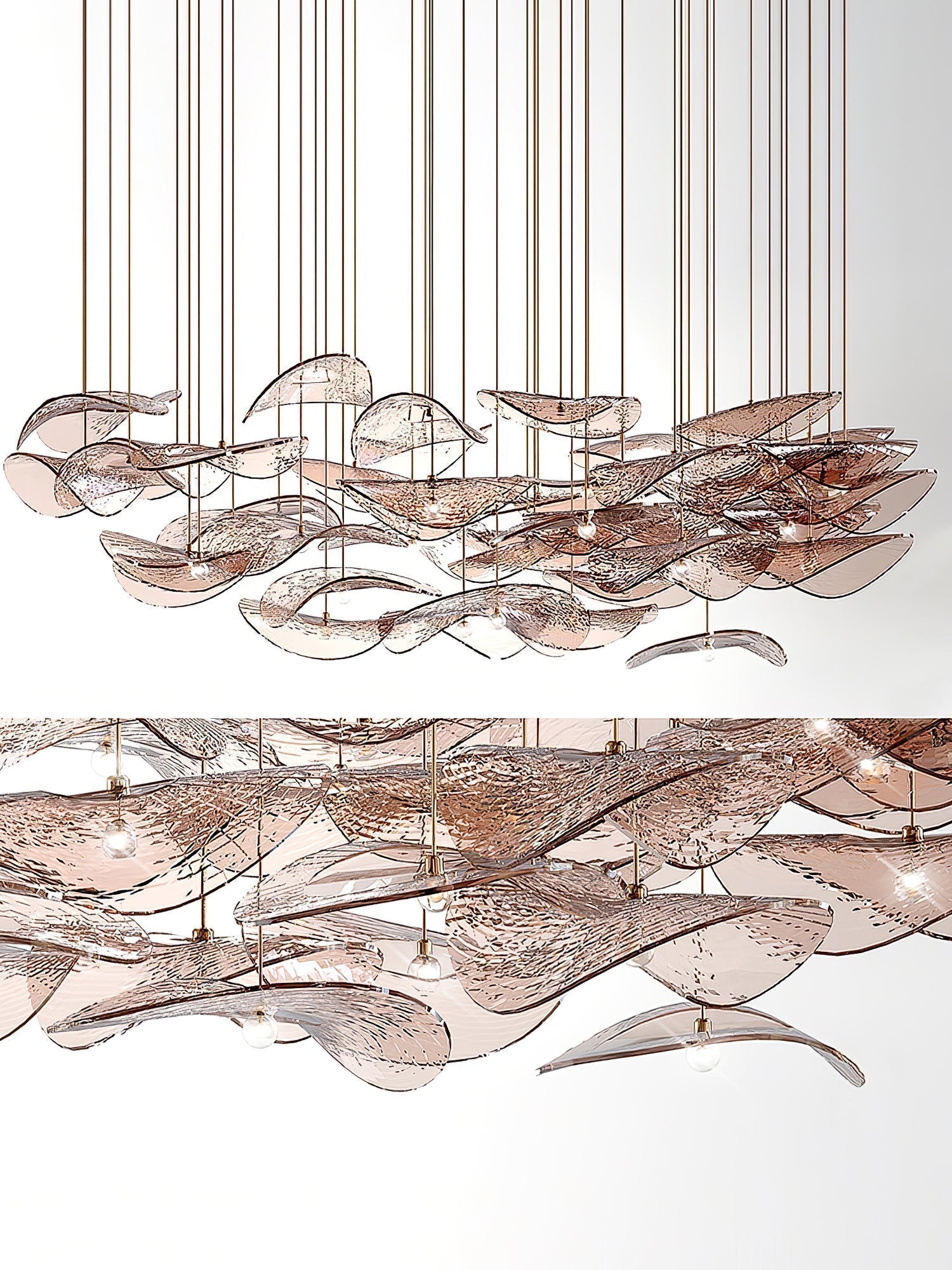 Eurrinia Butterfly Gold Metal Pendant Light - Letslighting