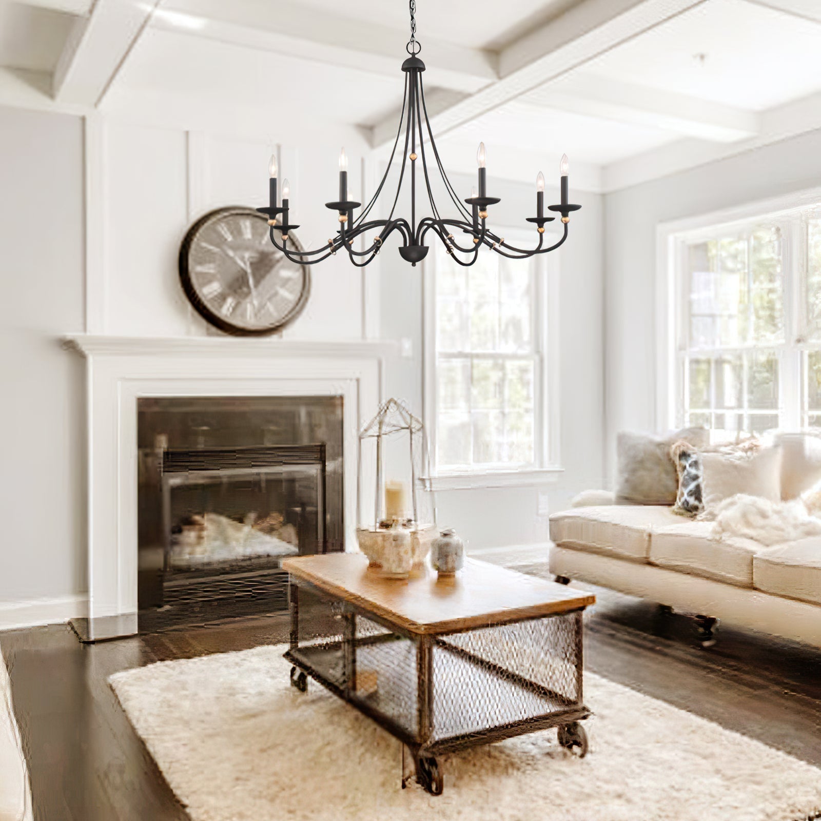 Regalia Vintage Brass Chandelier - Letslighting