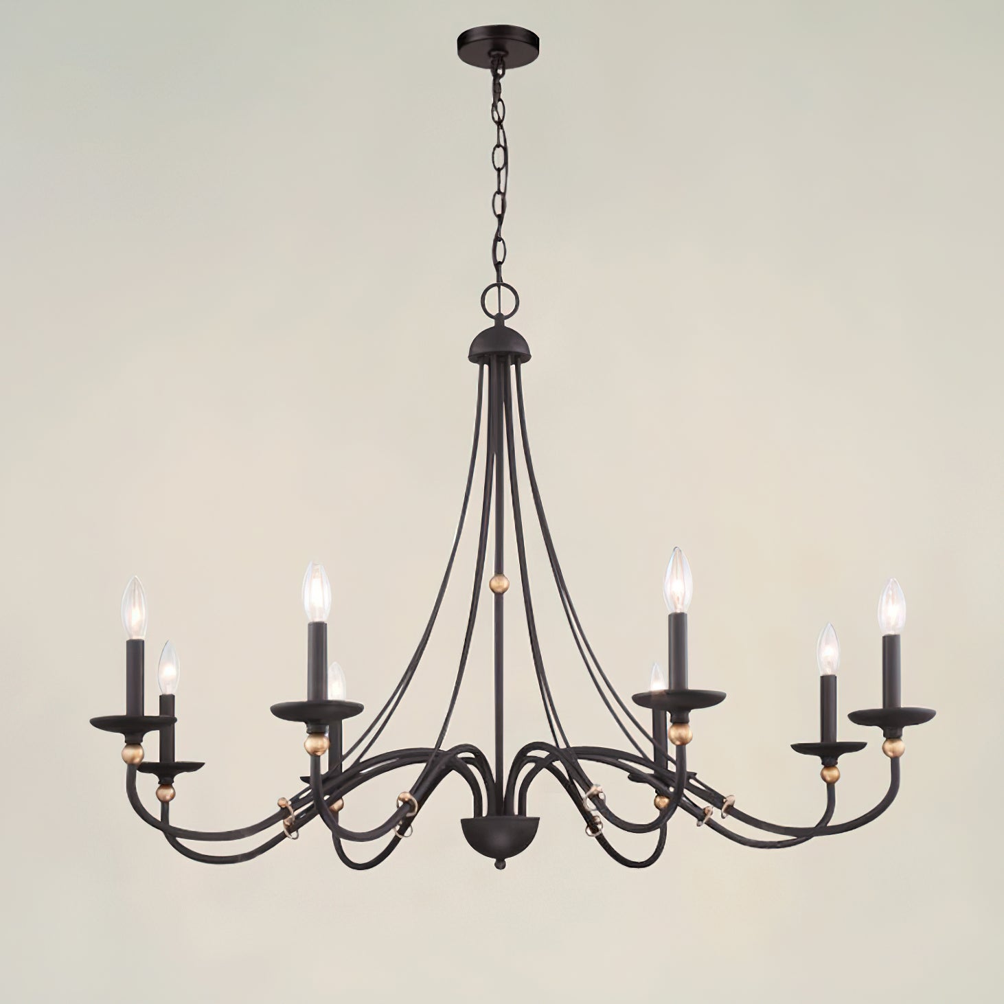 Regalia Vintage Brass Chandelier - Letslighting