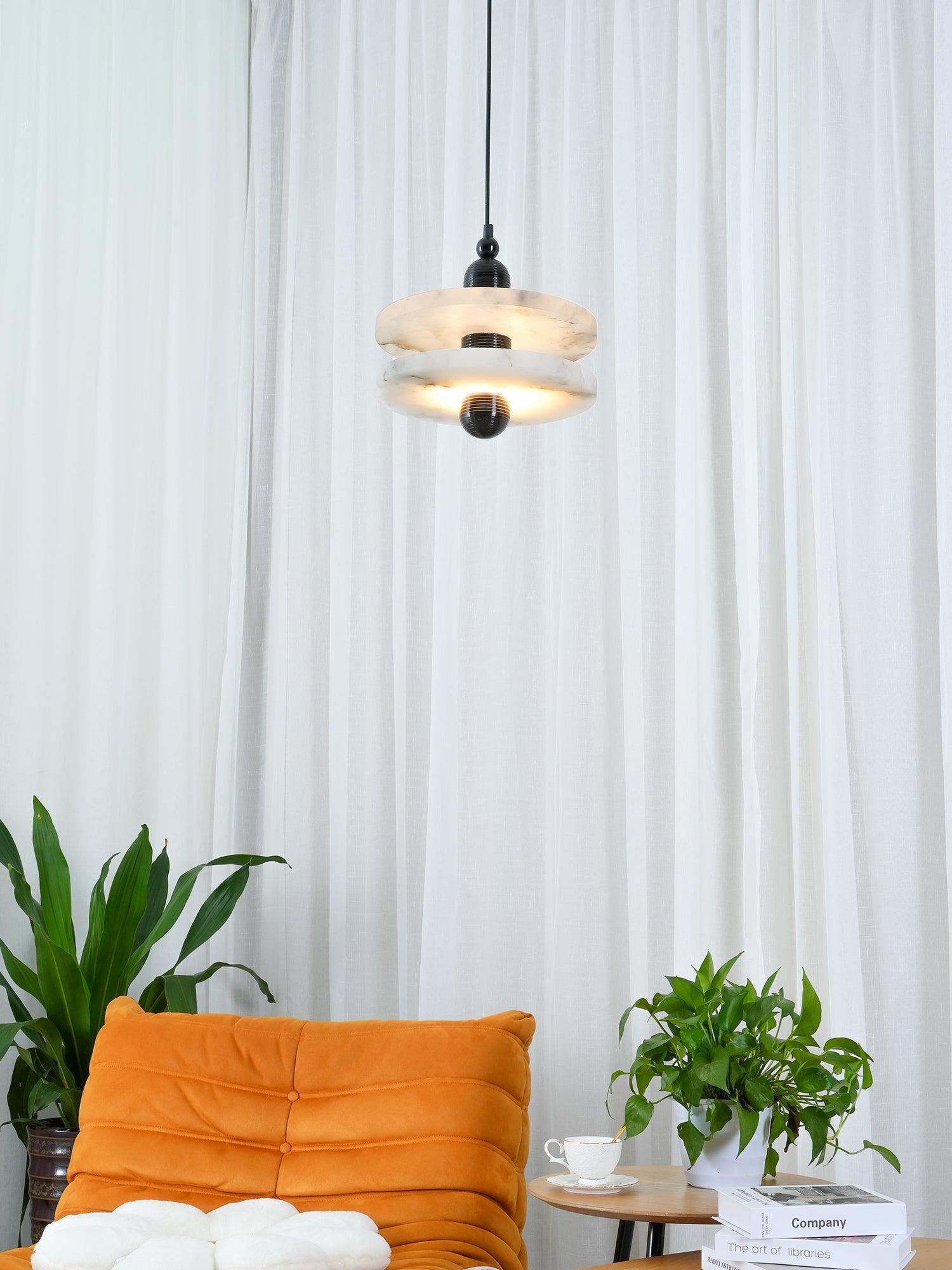 Goose White Alabaster Copper Pendant Lamp - Letslighting