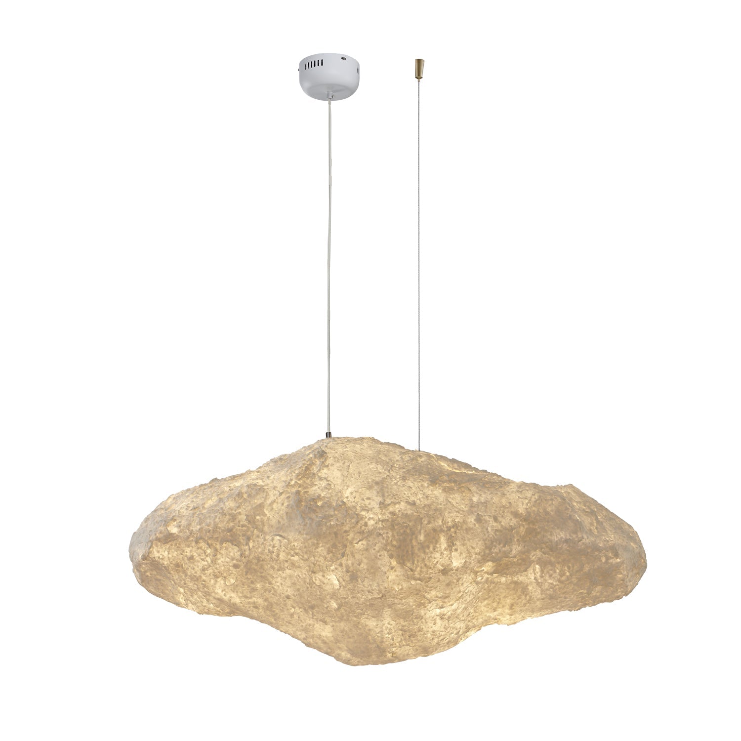 Elliros Textured Paper Pulp Pendant Light - Letslighting
