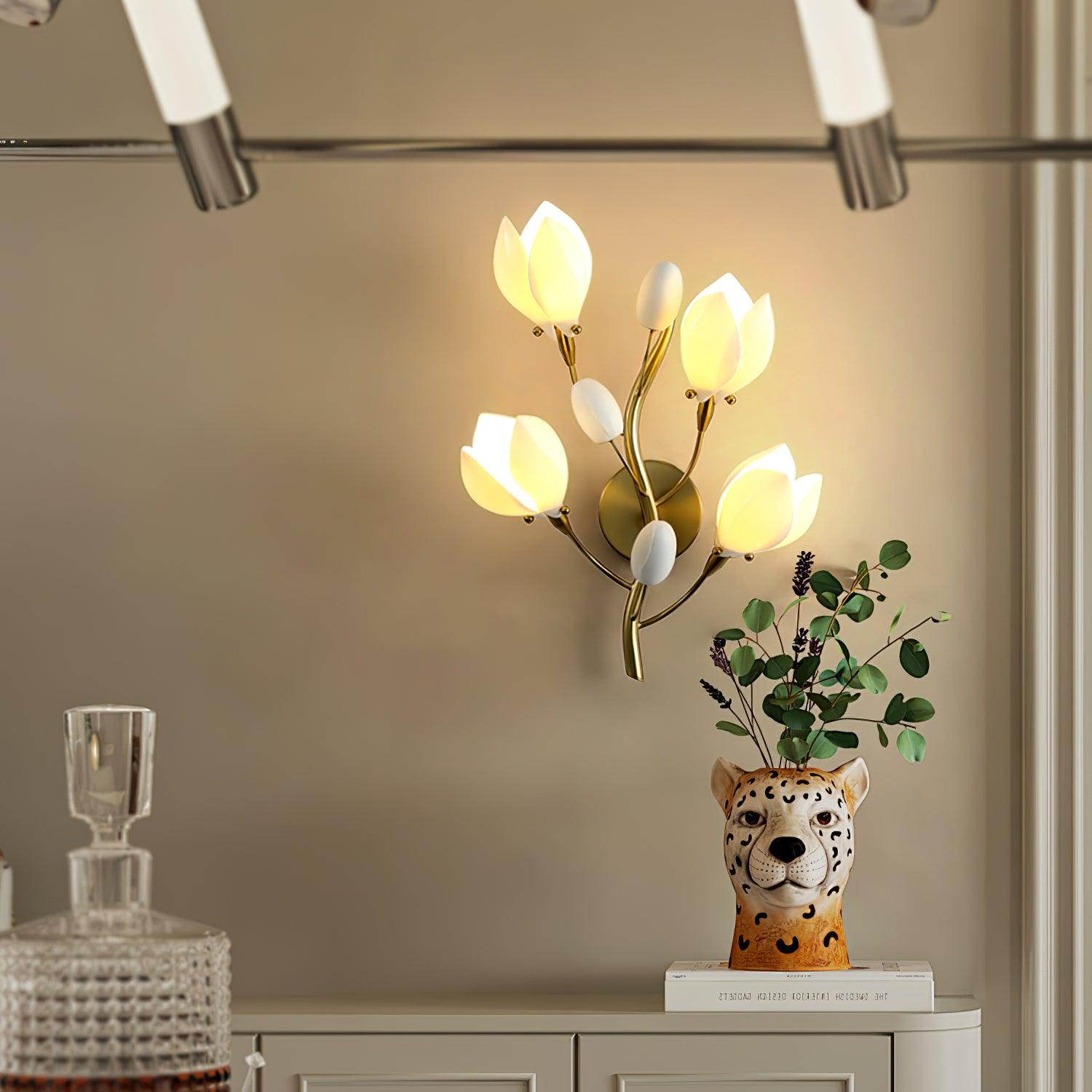 Porcelain Magnolia Wall Lamp - Letslighting
