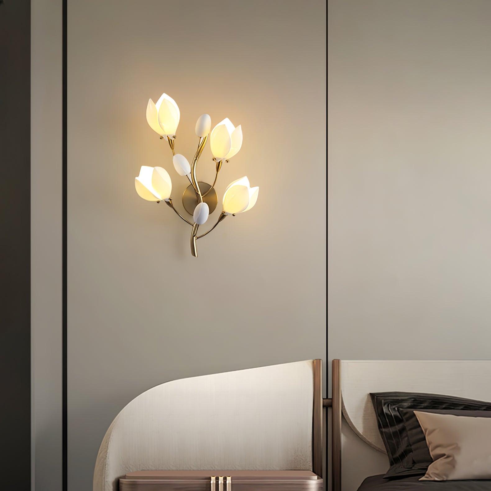 Porcelain Magnolia Wall Lamp - Letslighting