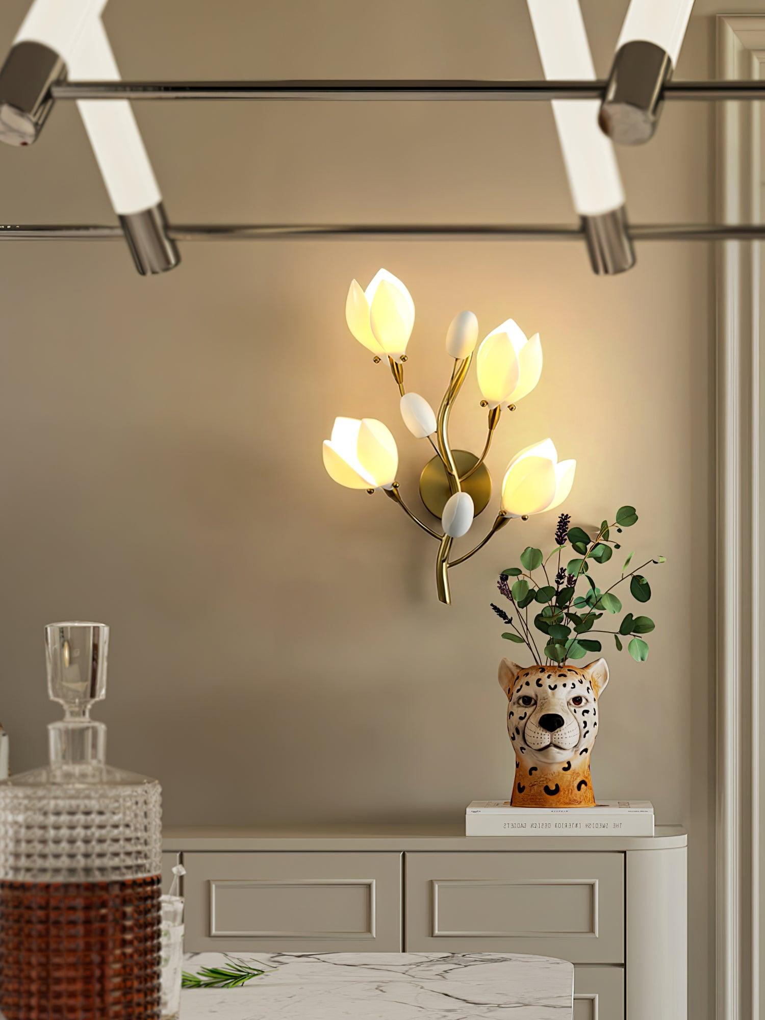 Porcelain Magnolia Wall Lamp - Letslighting