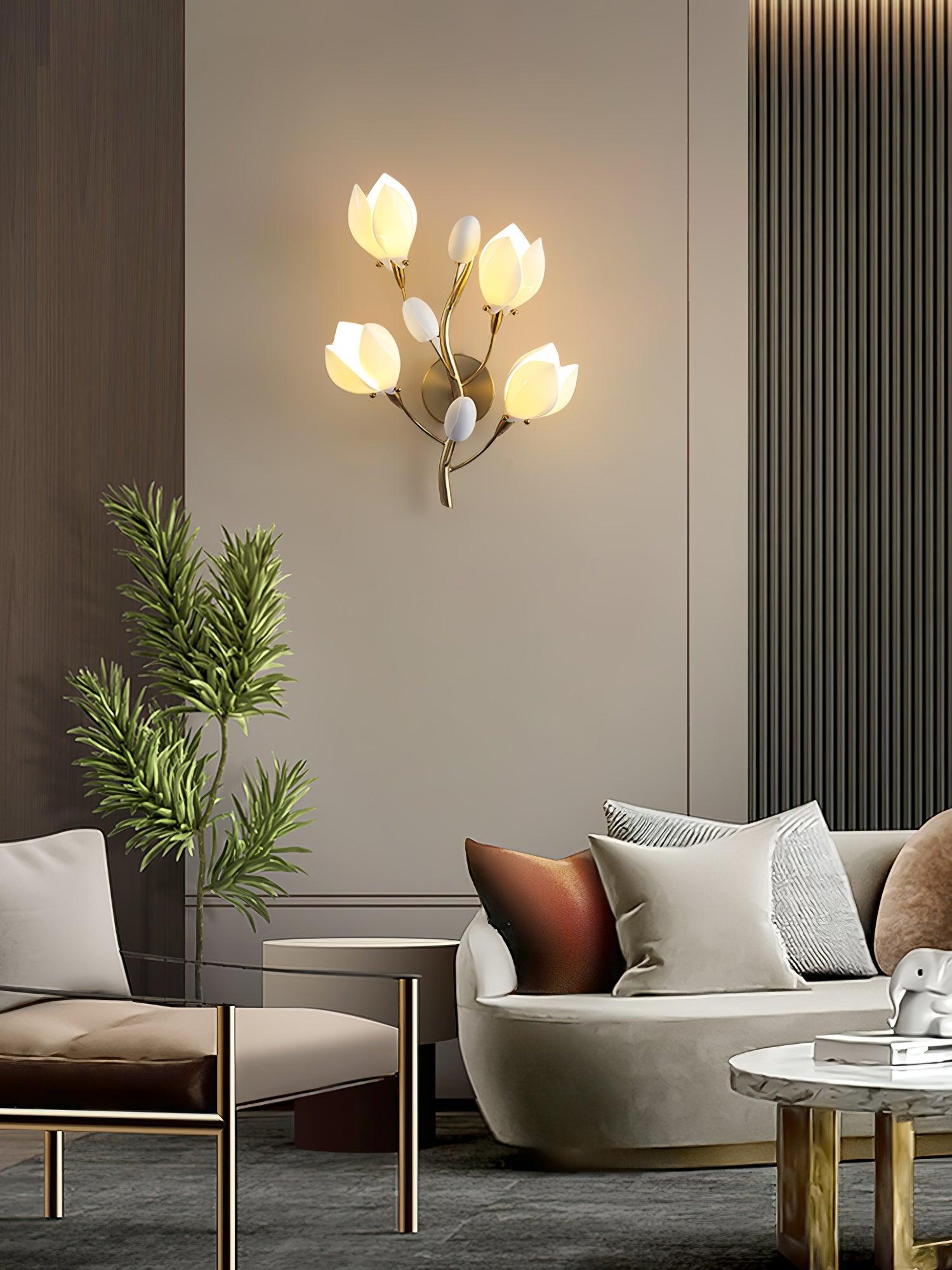 Porcelain Magnolia Wall Lamp - Letslighting