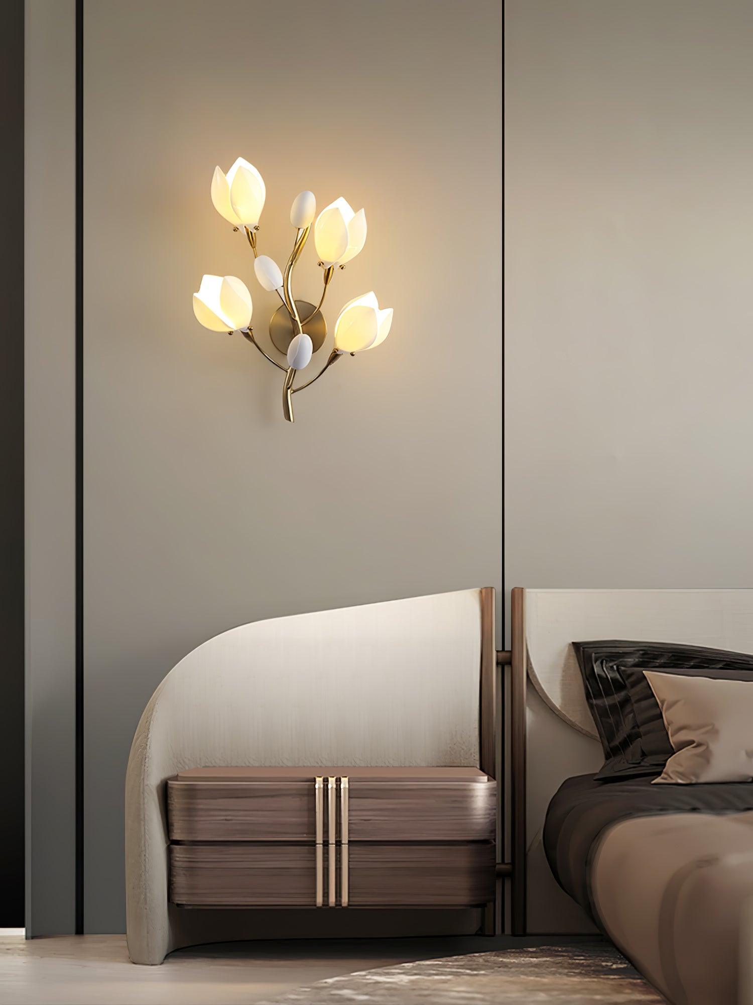 Porcelain Magnolia Wall Lamp - Letslighting