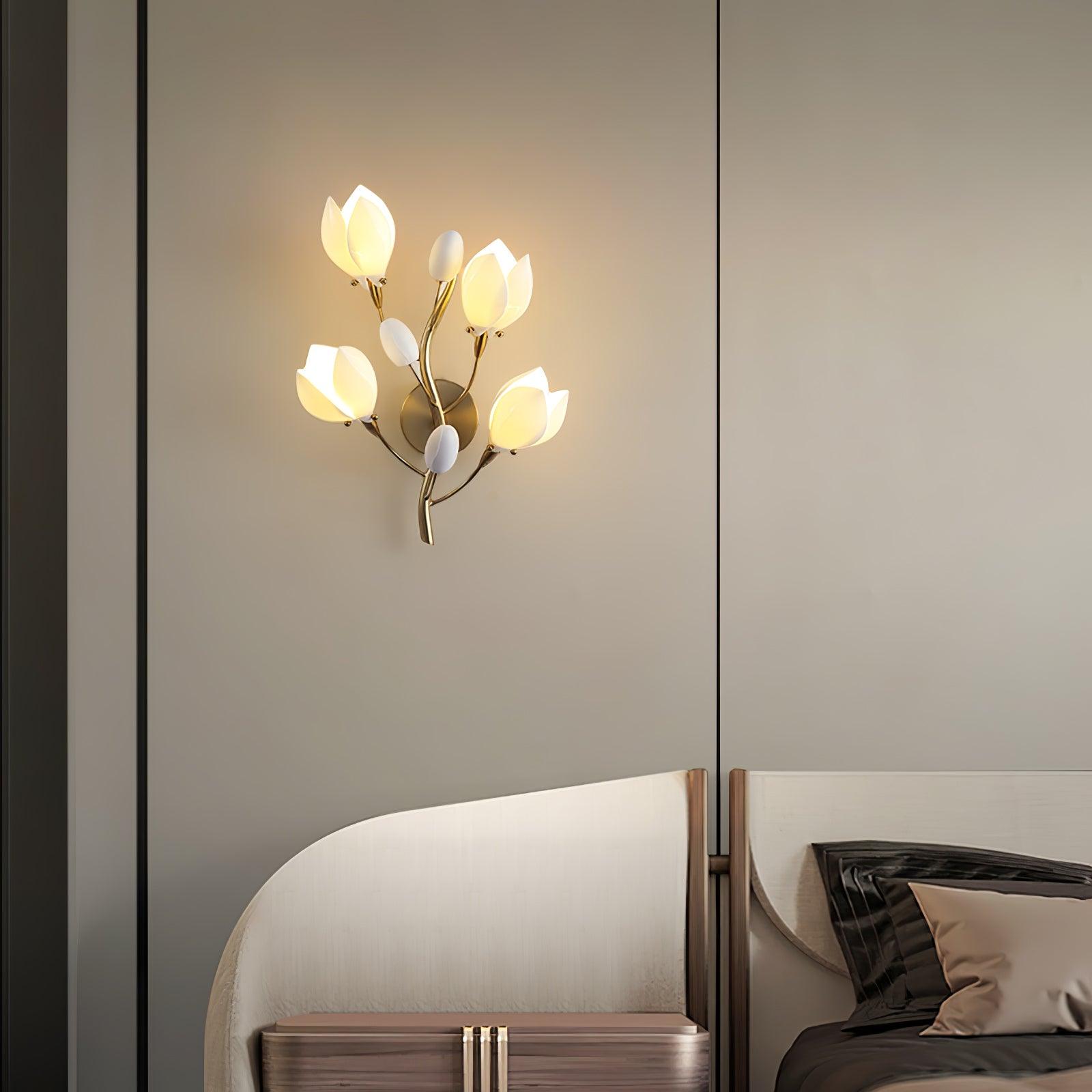 Porcelain Magnolia Wall Lamp - Letslighting