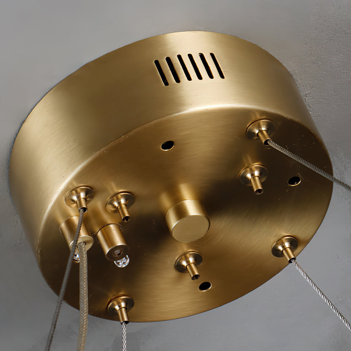 Avvinel Modern Luxury Minimalist Alabaster Chandelier - Lamp Copper