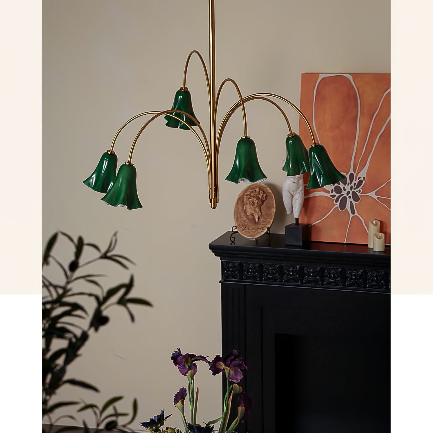 EmeraldBell Glass Pendant Chandelier - Letslighting