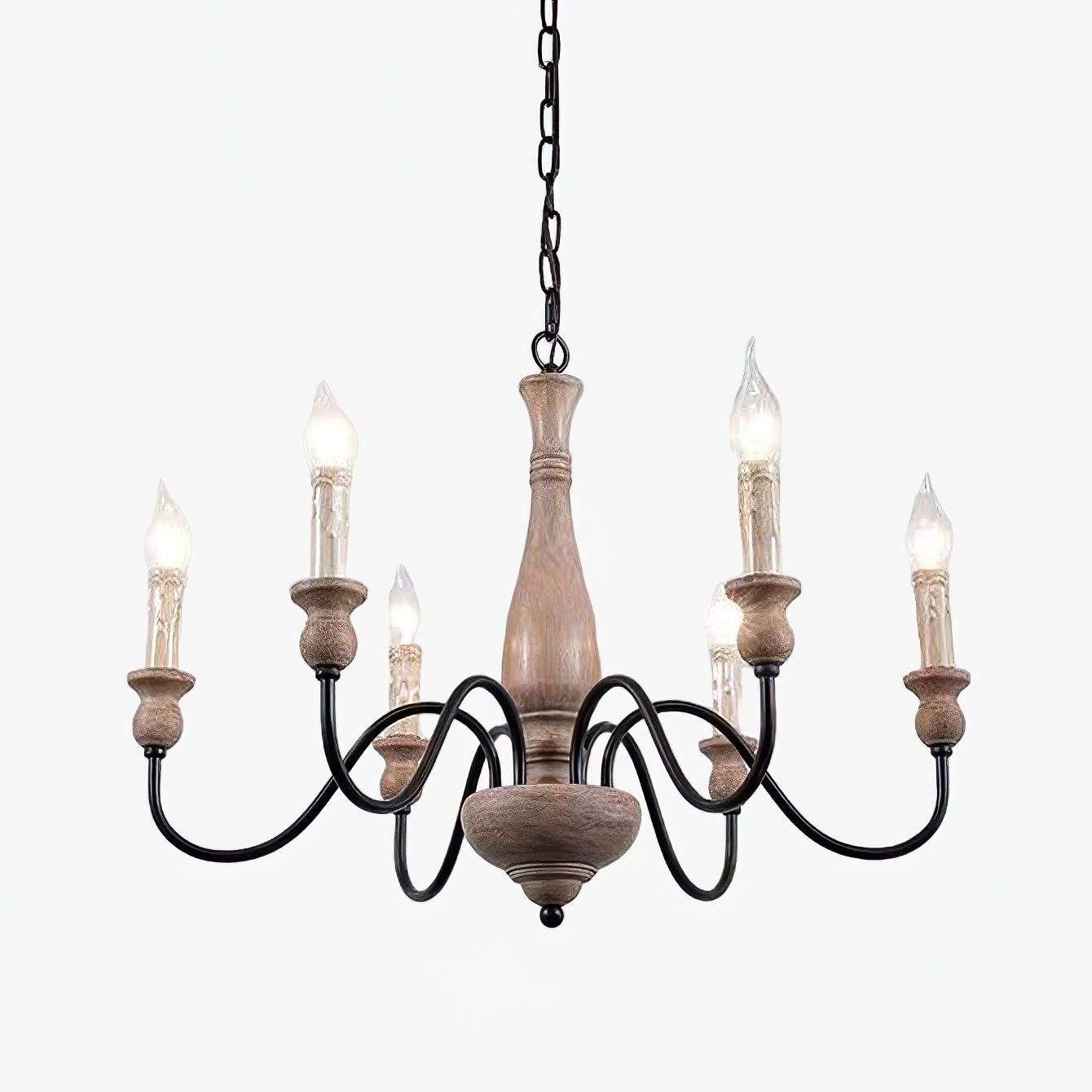 Aurora Chandelier Farmhouse Rustic - Letslighting