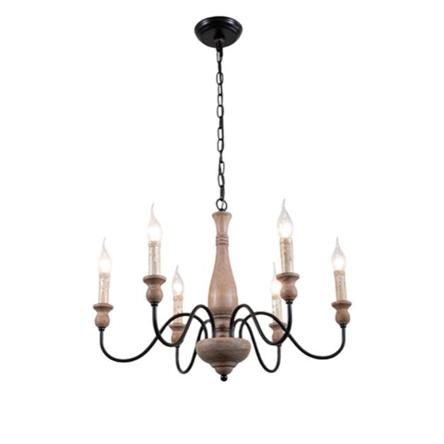 Aurora Chandelier Farmhouse Rustic - Letslighting