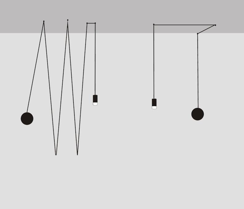 Line Form Pendant light - Letslighting
