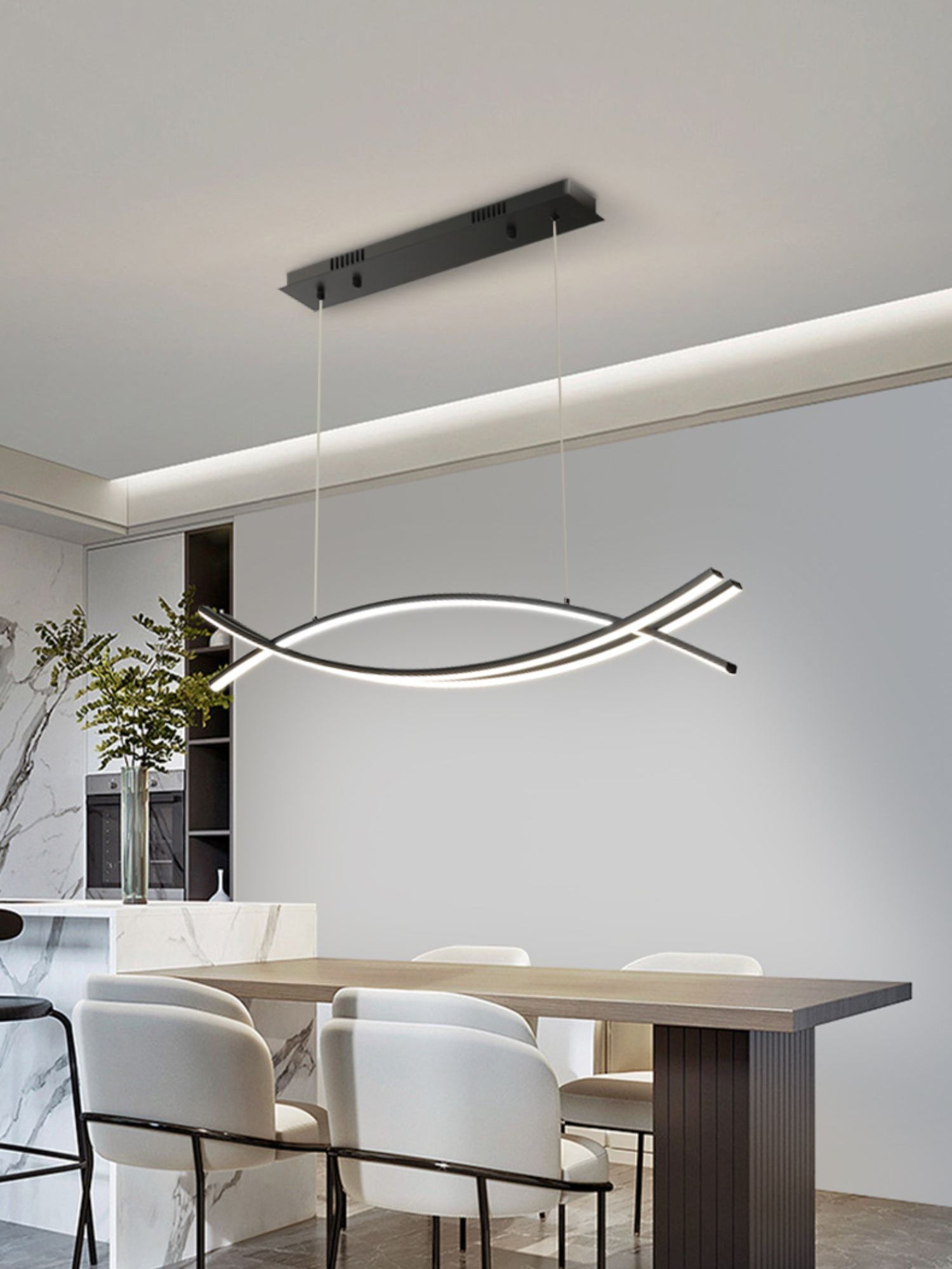 Wishbone LED Chandelier - Letslighting