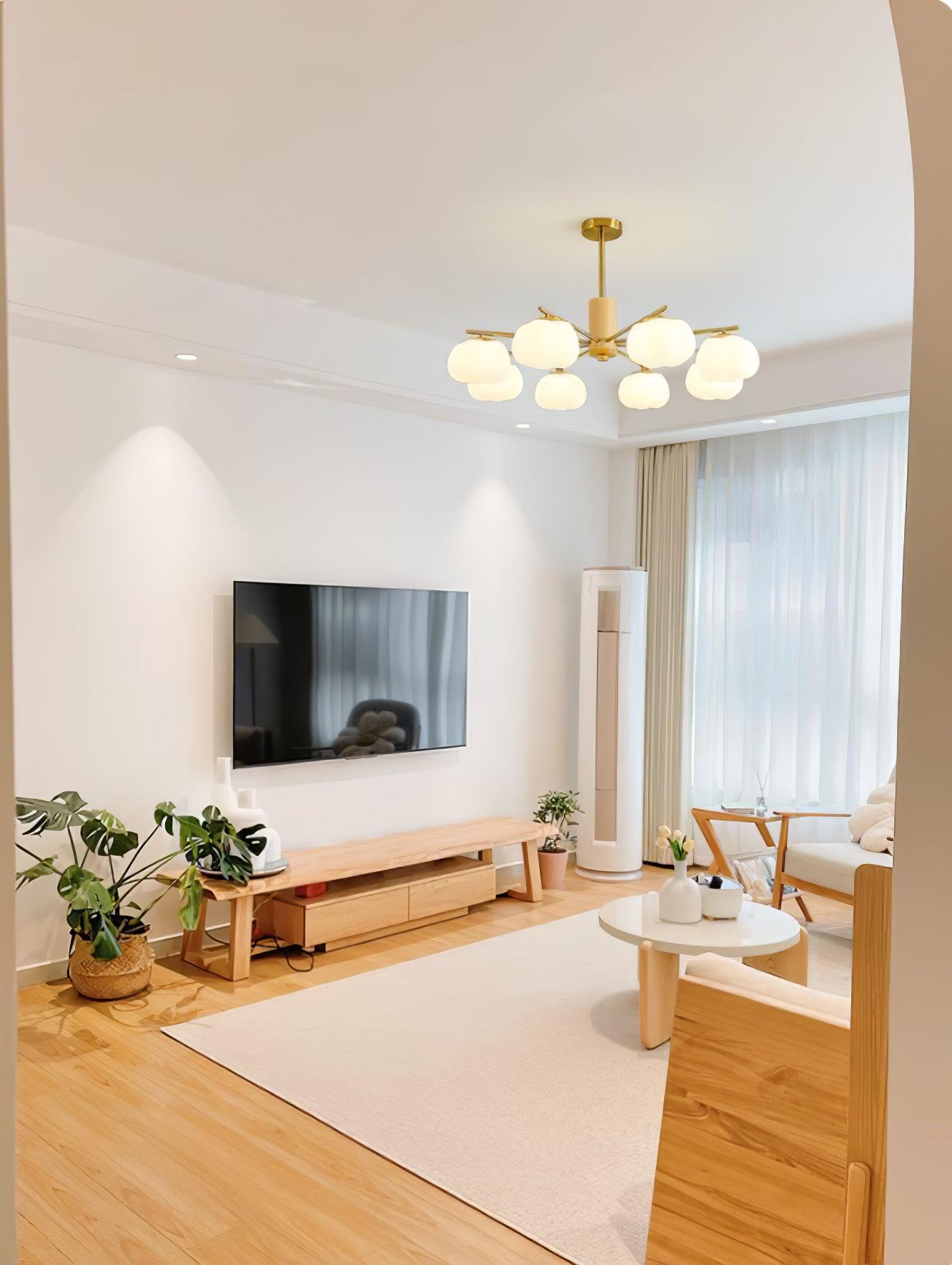 Wooden Cotton Balls Chandelier - Letslighting