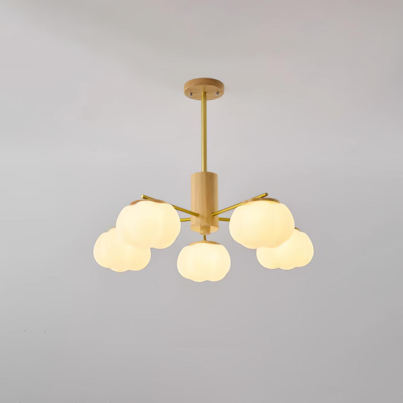 Wooden Cotton Balls Chandelier - Letslighting