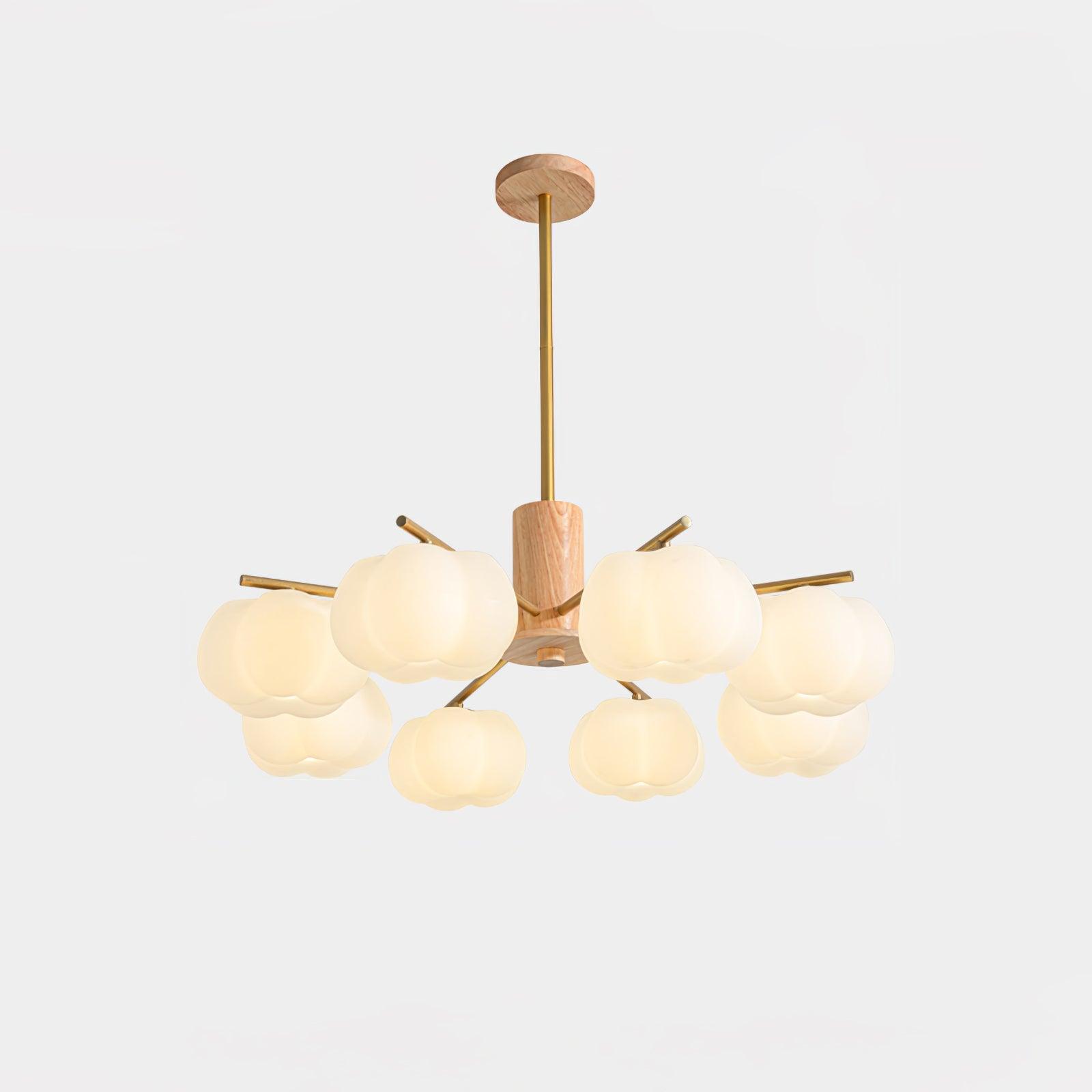 Wooden Cotton Balls Chandelier - Letslighting