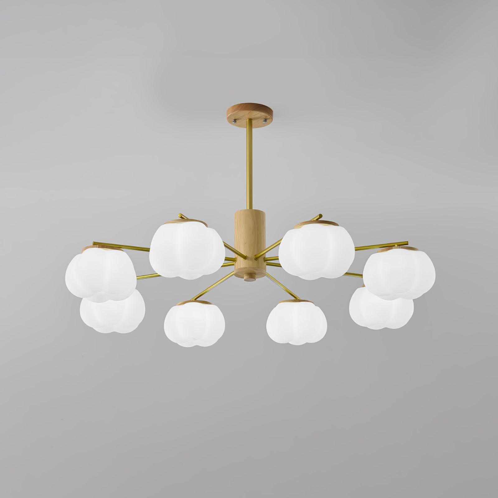 Wooden Cotton Balls Chandelier - Letslighting
