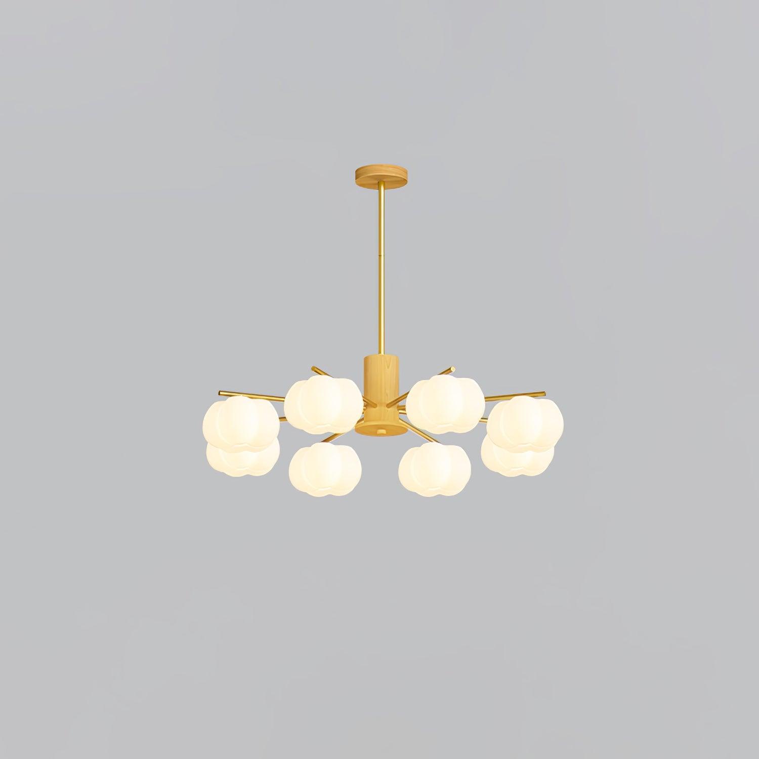 Wooden Cotton Balls Chandelier - Letslighting