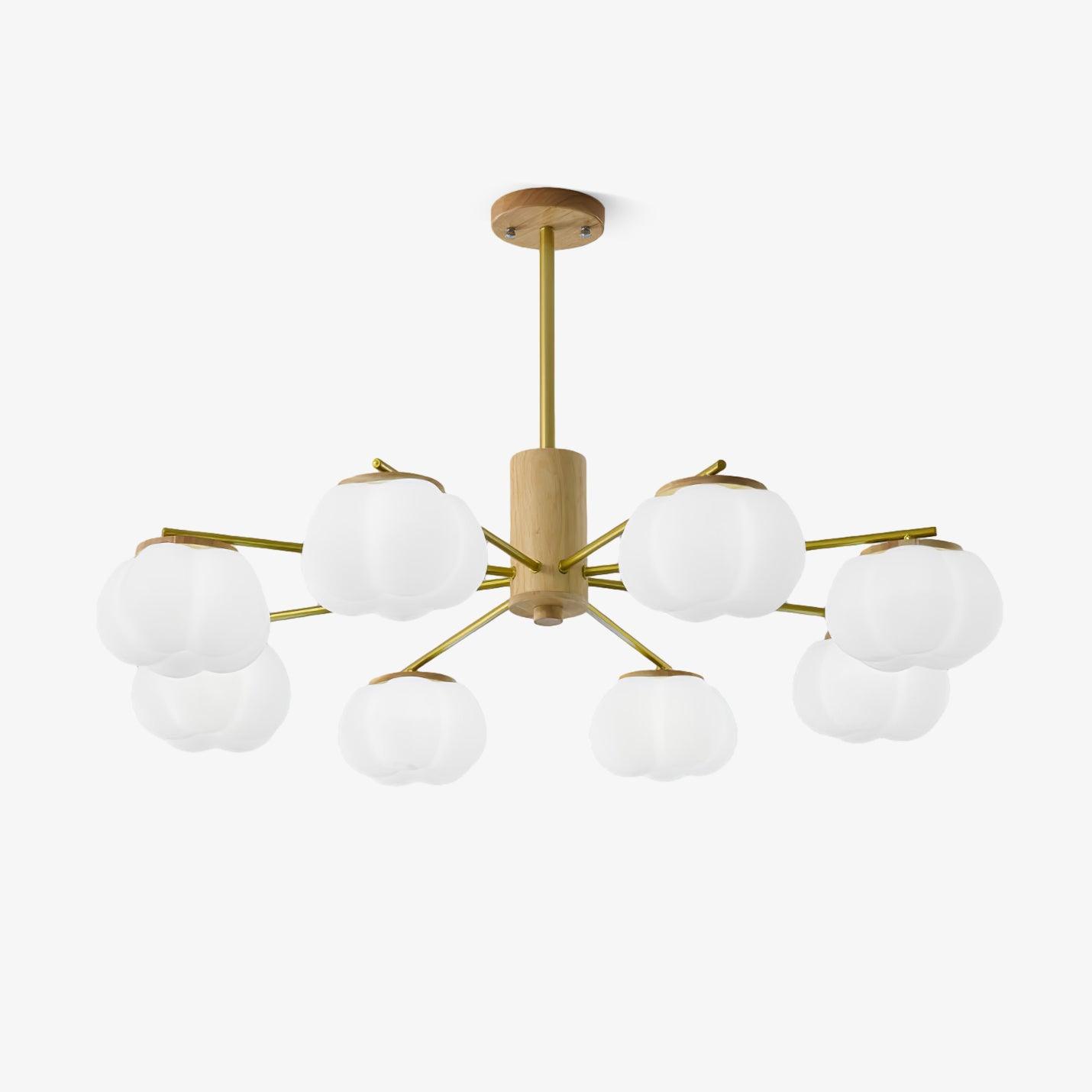 Wooden Cotton Balls Chandelier - Letslighting