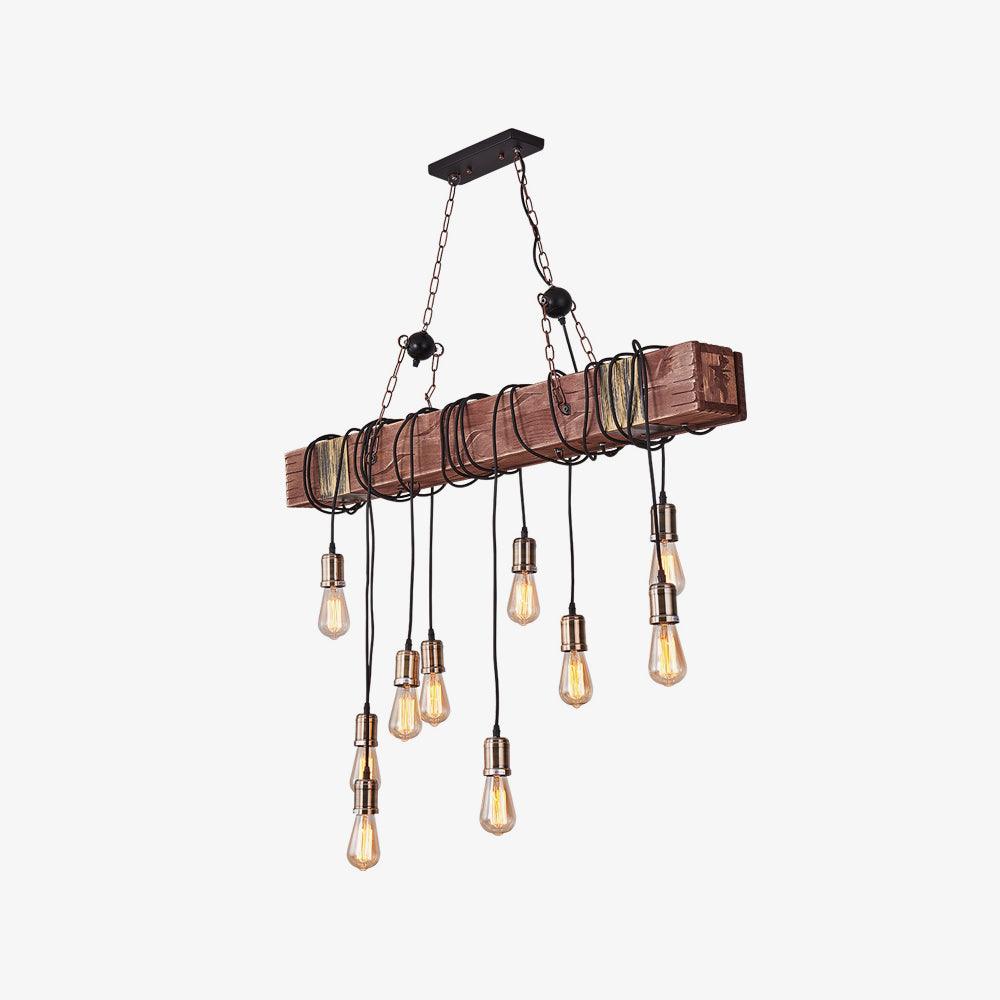 Wood Hanging Multi Chandelier - Letslighting