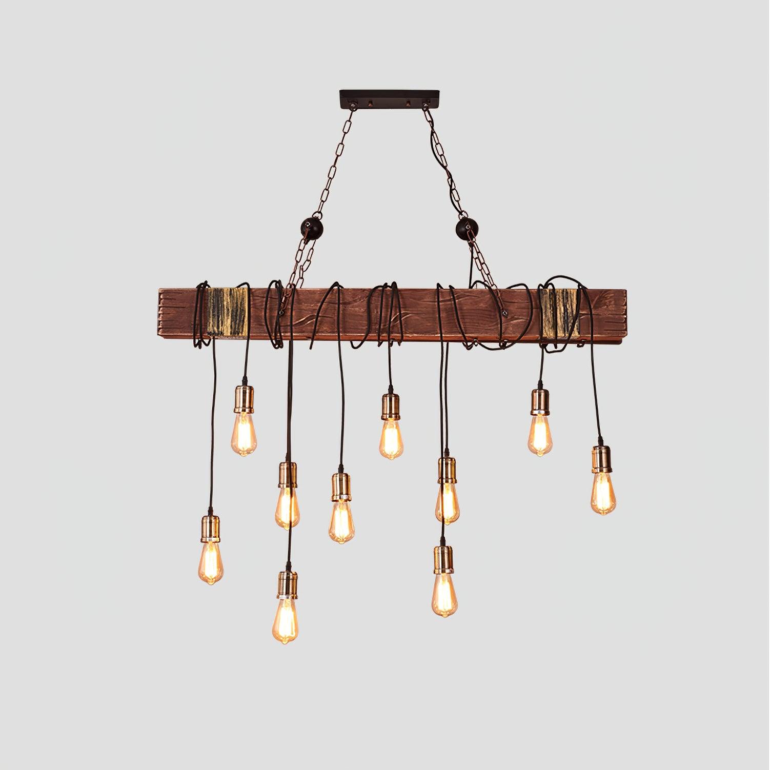 Wood Hanging Multi Chandelier - Letslighting