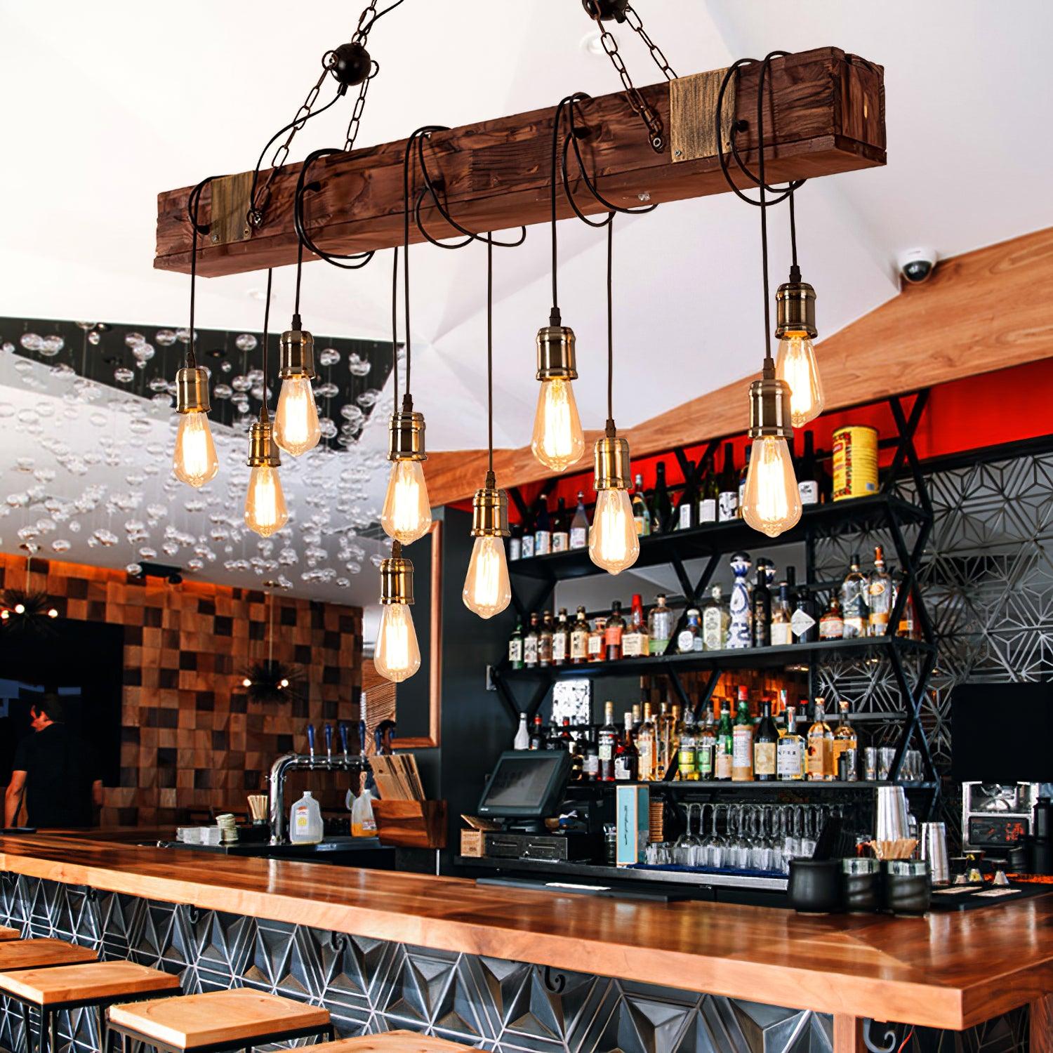 Wood Hanging Multi Chandelier - Letslighting