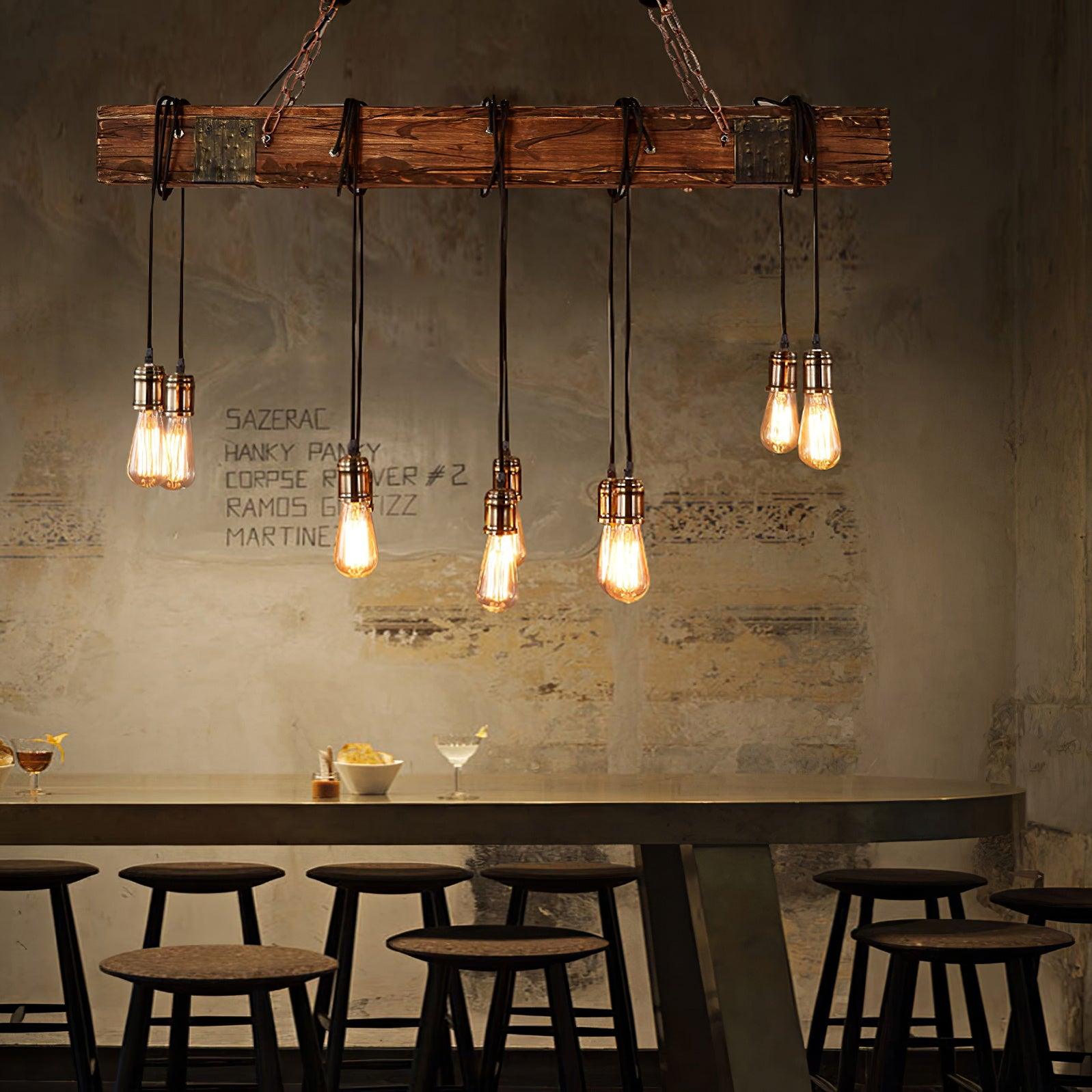 Wood Hanging Multi Chandelier - Letslighting