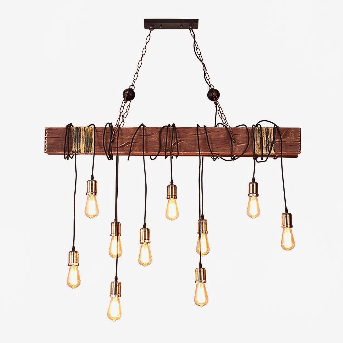 Wood Hanging Multi Chandelier - Letslighting
