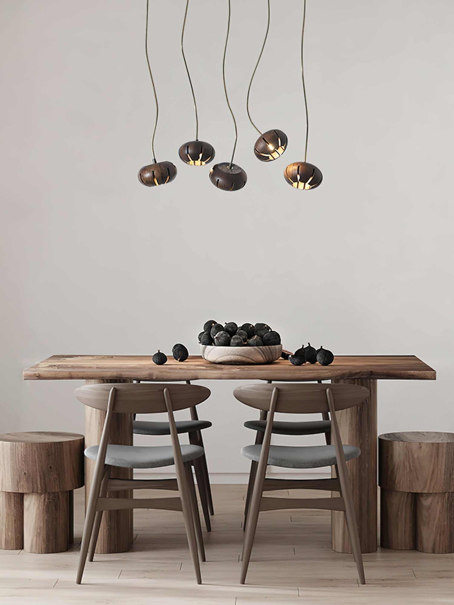 Zasorir Sculptural Marble Cluster Pendant Light - Letslighting
