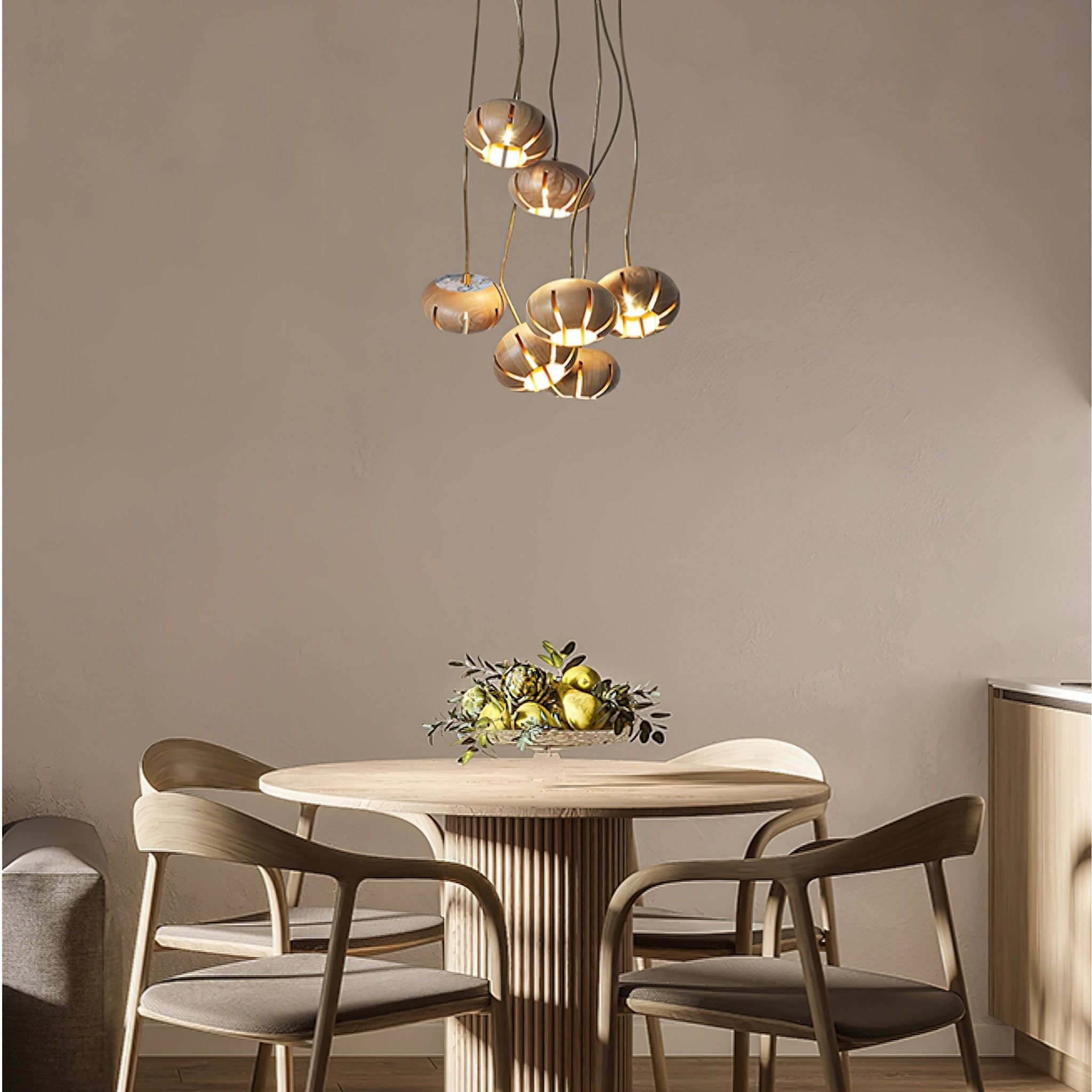 Zasorir Sculptural Marble Cluster Pendant Light - Letslighting