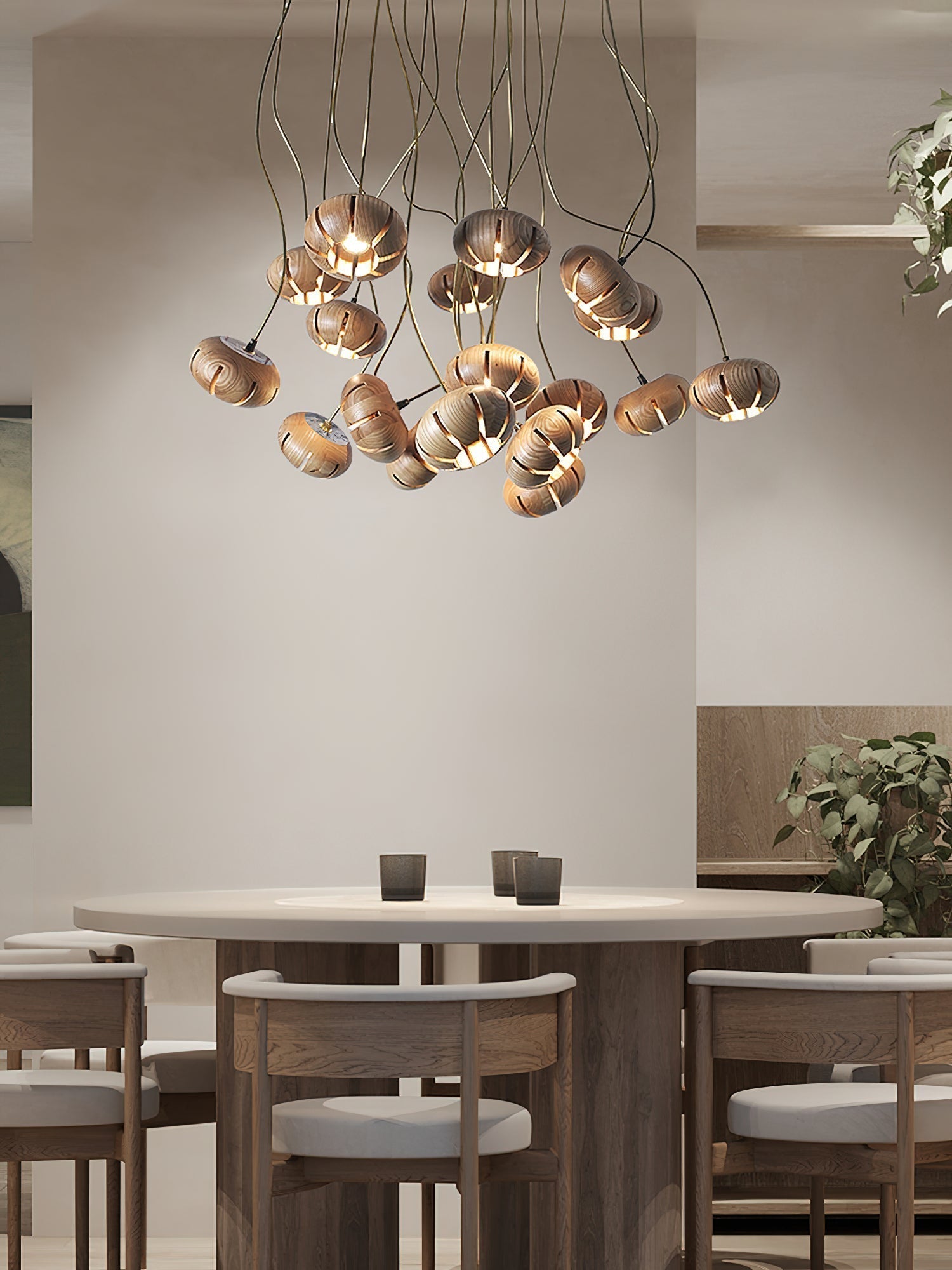 Zasorir Sculptural Marble Cluster Pendant Light - Letslighting