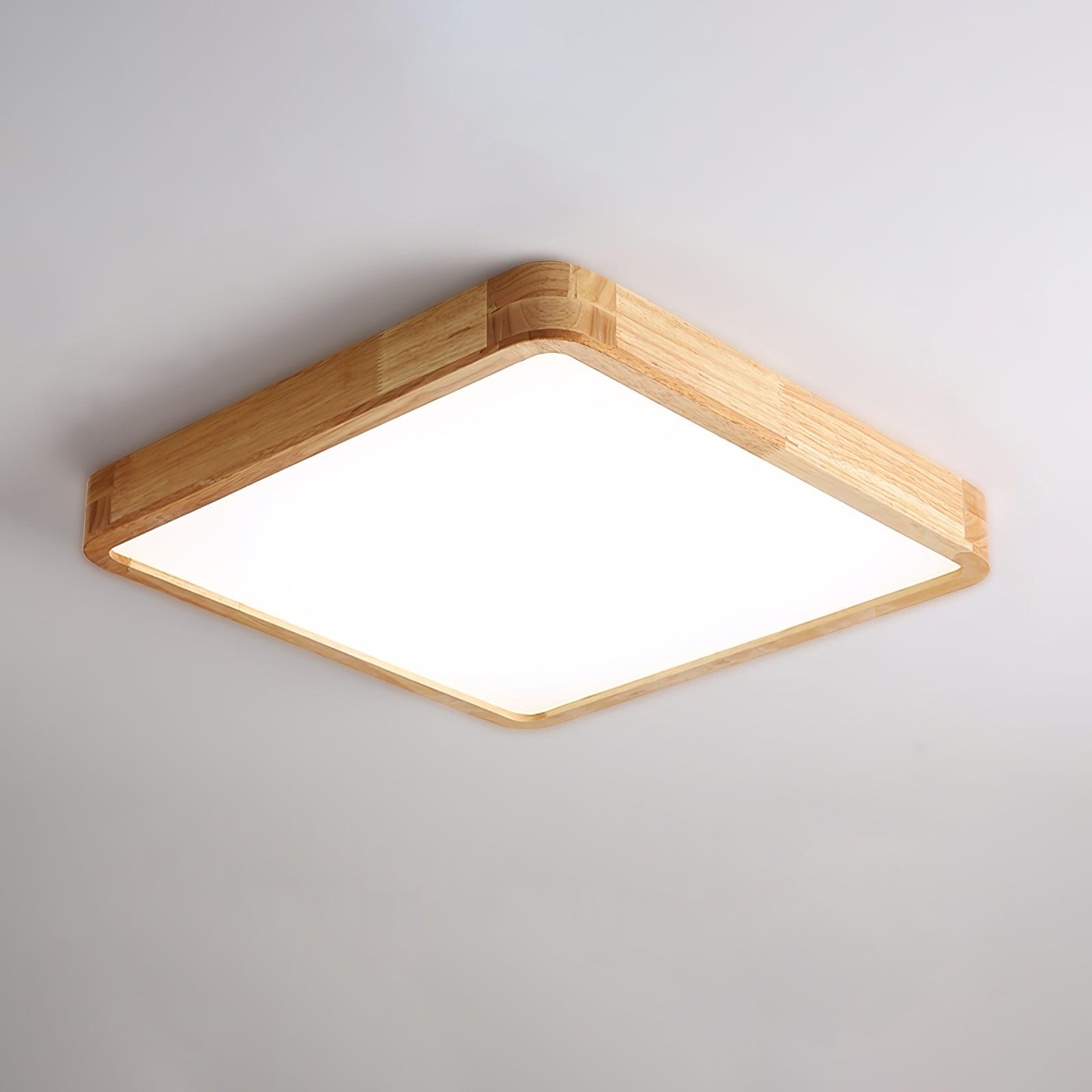 Muto Lámpara de Techo Geométrica de Madera