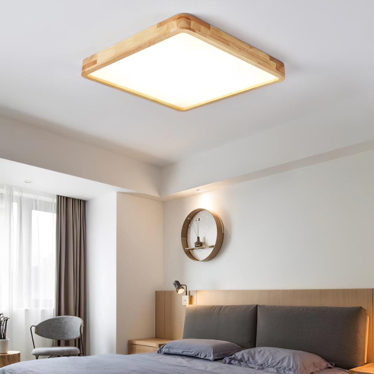 Muto Lámpara de Techo Geométrica de Madera