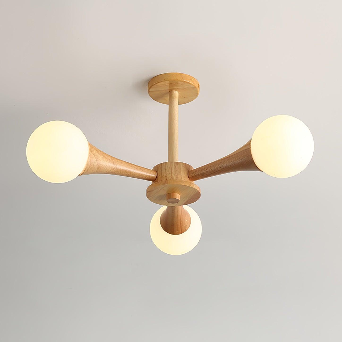 Wooden Nera Chandelier - Letslighting