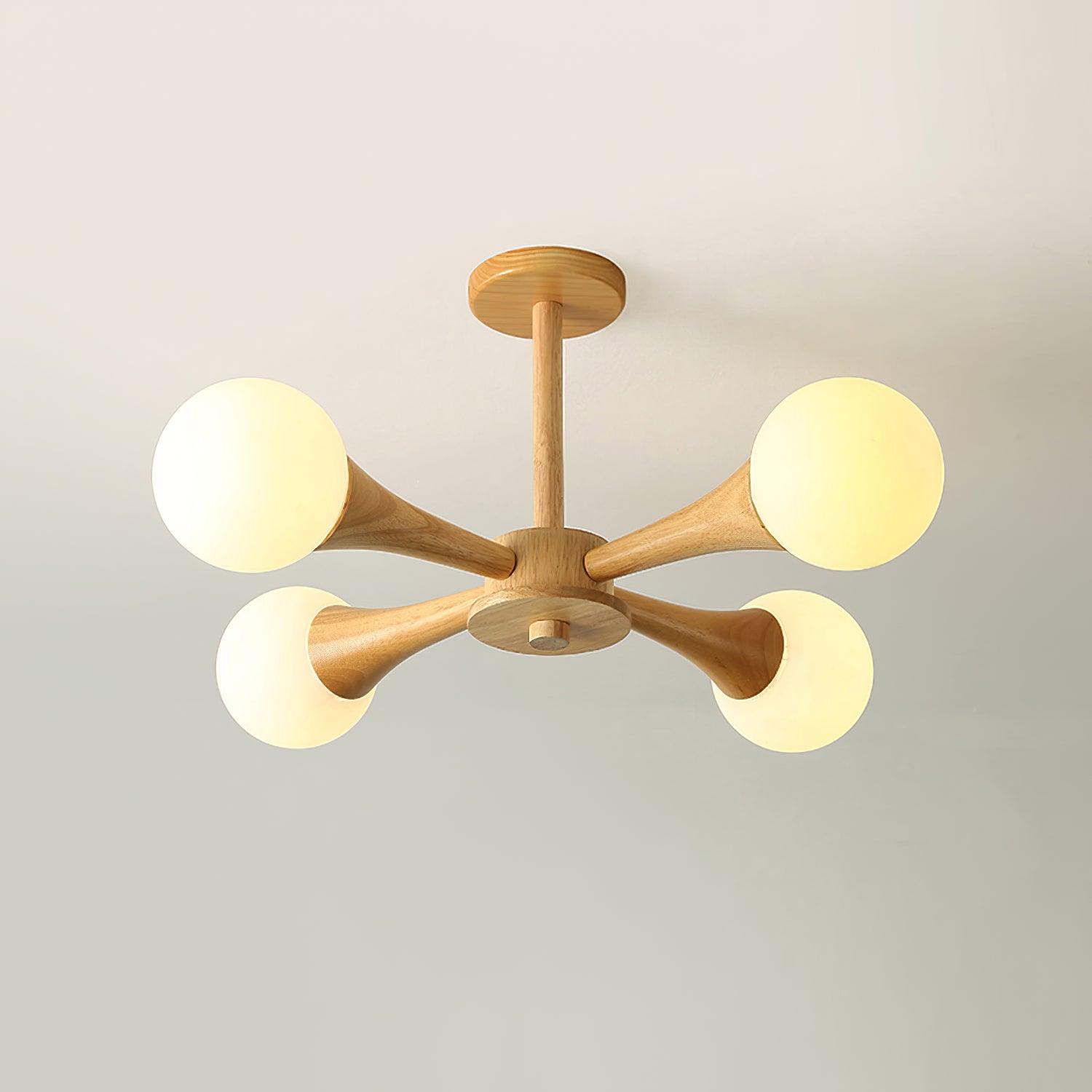 Wooden Nera Chandelier - Letslighting