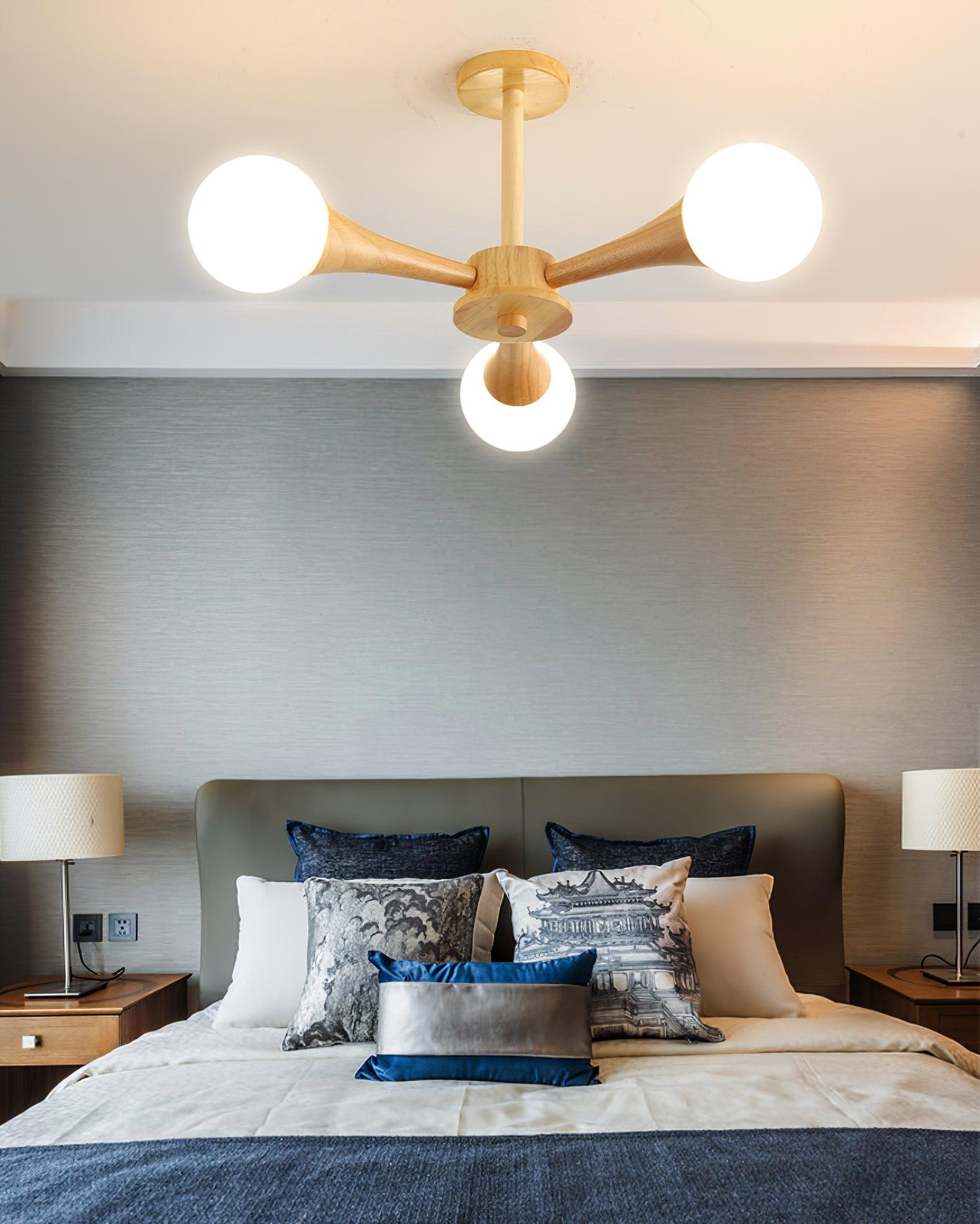 Wooden Nera Chandelier - Letslighting