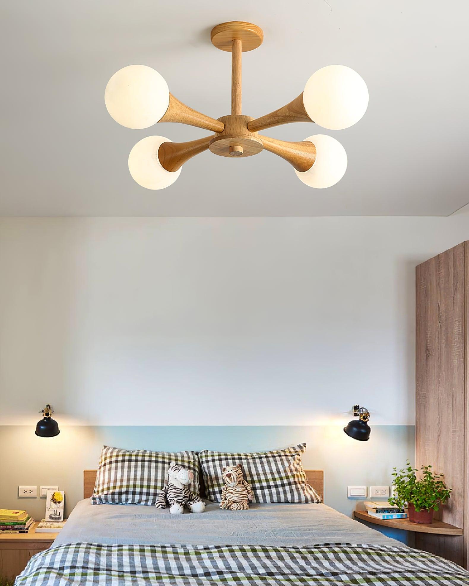 Wooden Nera Chandelier - Letslighting