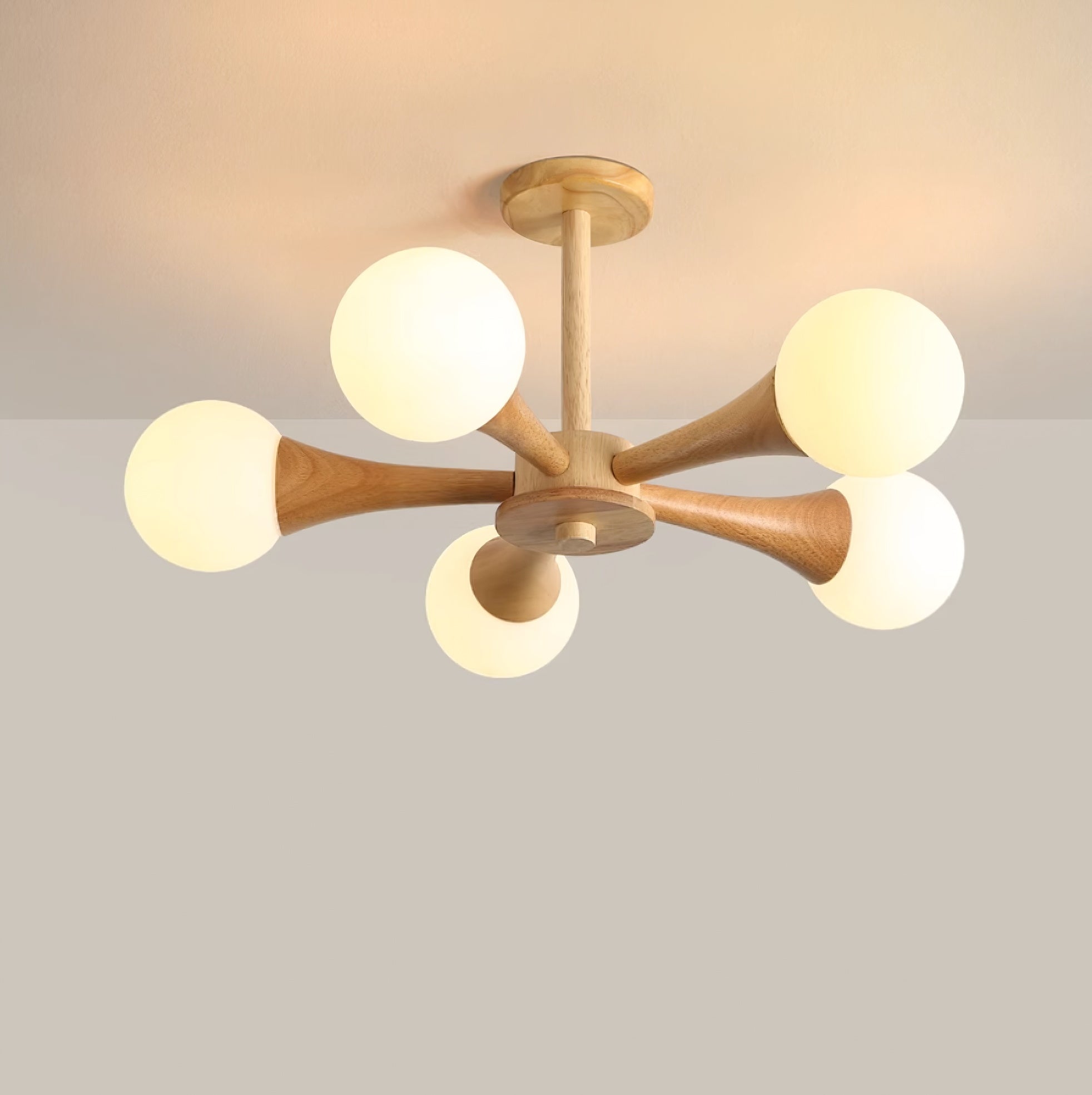 Wooden Nera Chandelier - Letslighting